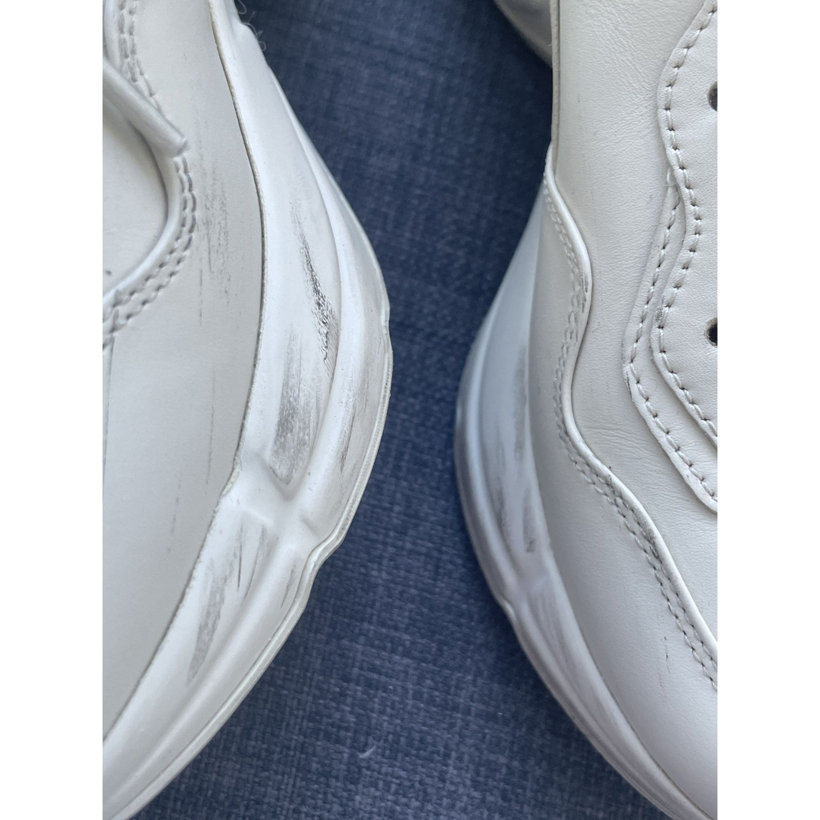 Gucci Gucci Womens Rhyton Logo Sneakers White Leather Italy Size US 5.5 / IT 35.5 - 12 Thumbnail