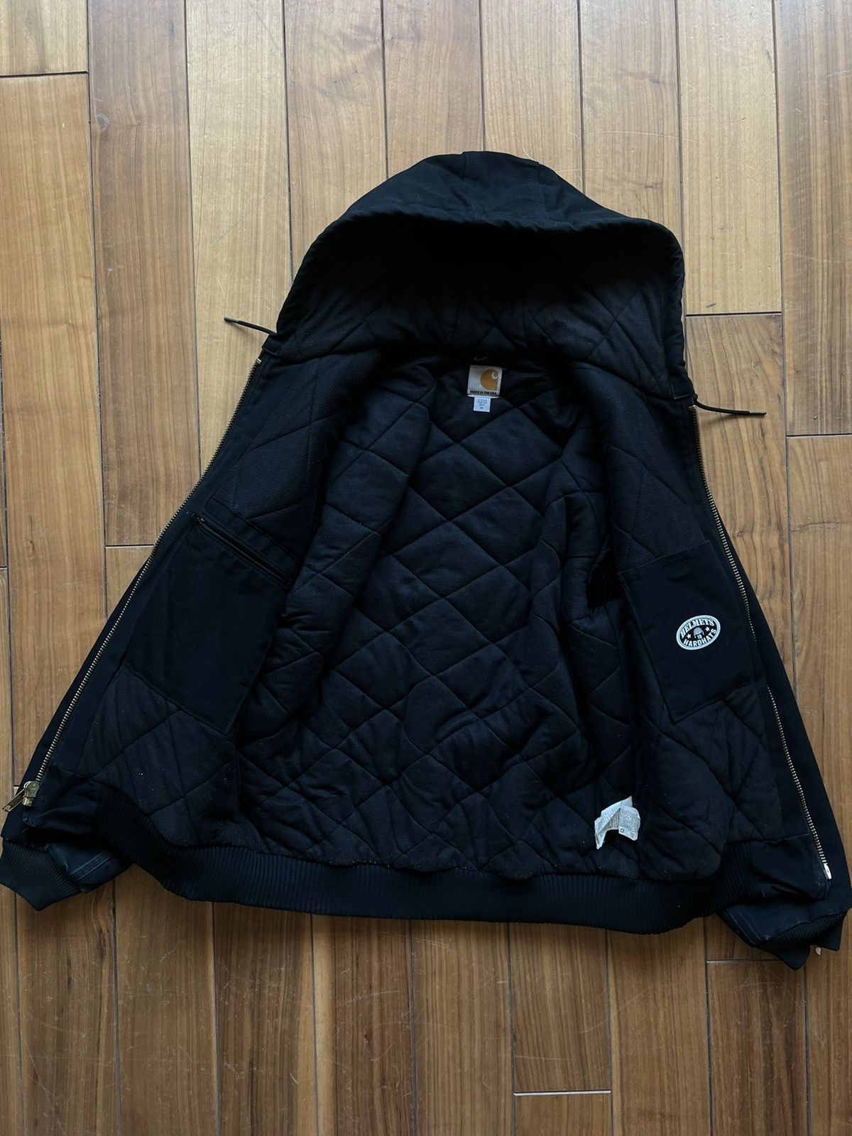 Carhartt × Carhartt Wip Carhartt Active Detroit Black Faded 2000's Vintage Jacket Size US M / EU 48-50 / 2 - 2 Thumbnail