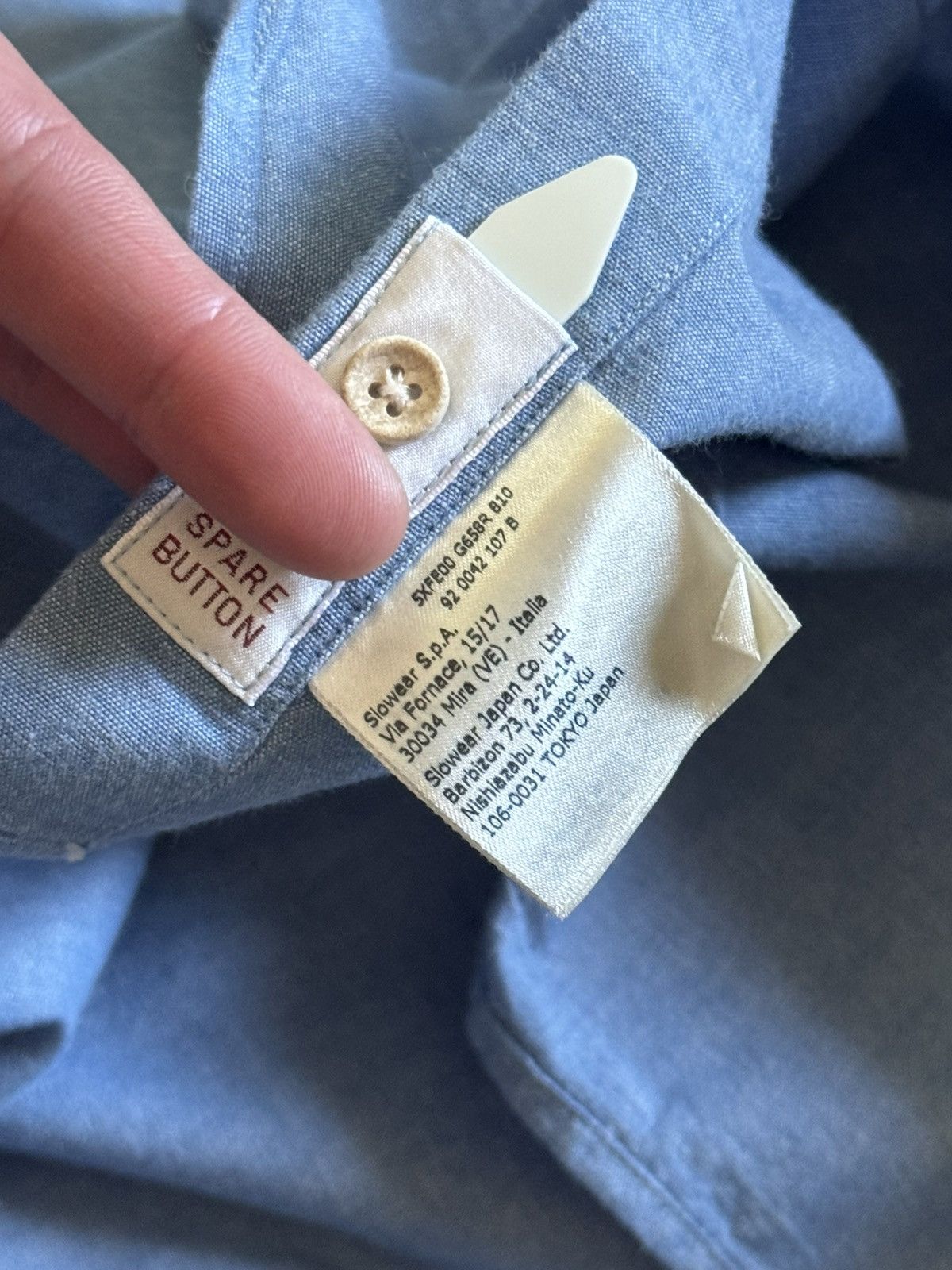 Glanshirt Glanshirt 41/16 size slowear japan brand button up shirt 👔 Size US M / EU 48-50 / 2 - 9 Thumbnail