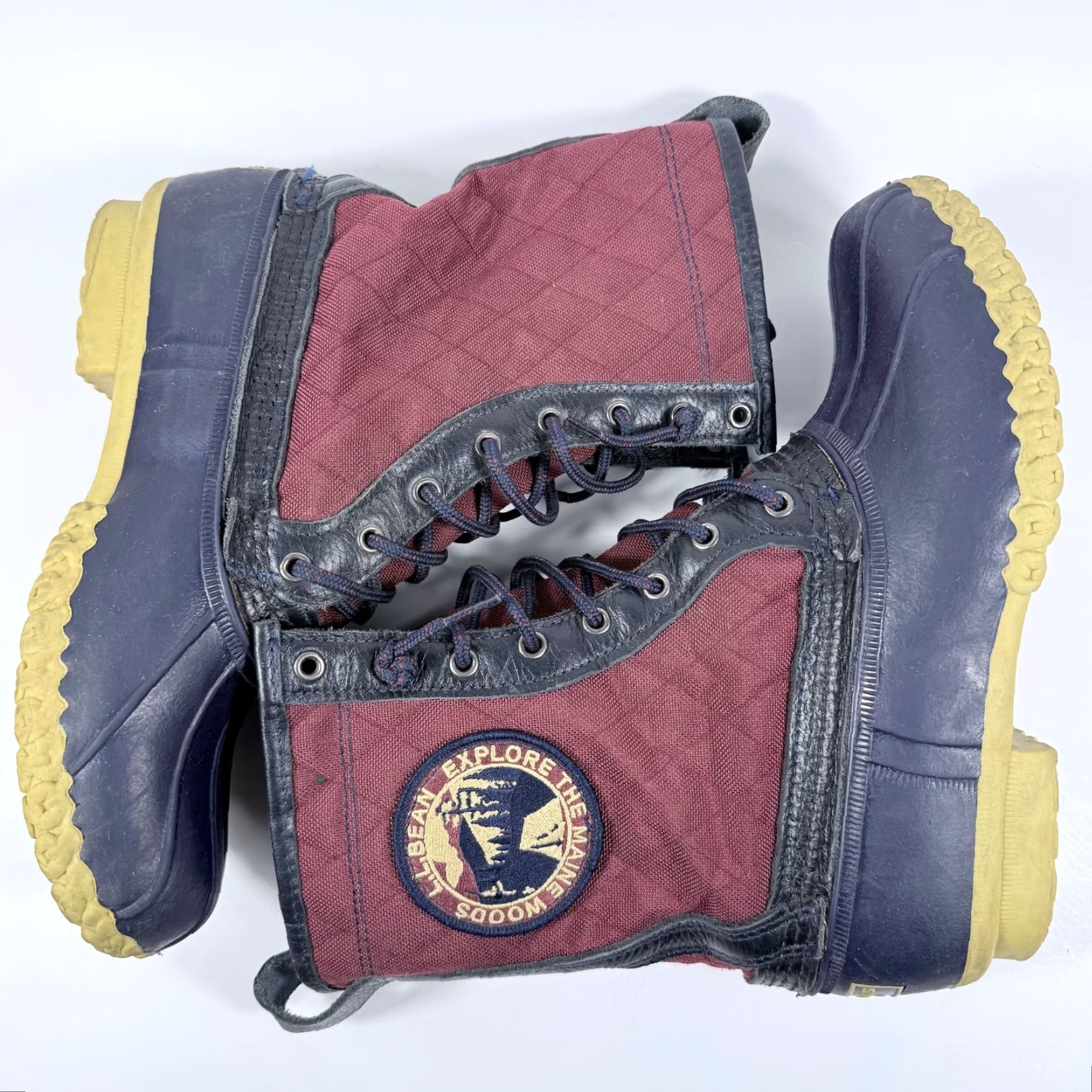 Vintage VINTAGE L.L. Bean Explore the Maine Woods Duck Boots Women Navy Quilted Hunting Boots 9 Shoes Size US 9 / IT 39 - 7 Thumbnail
