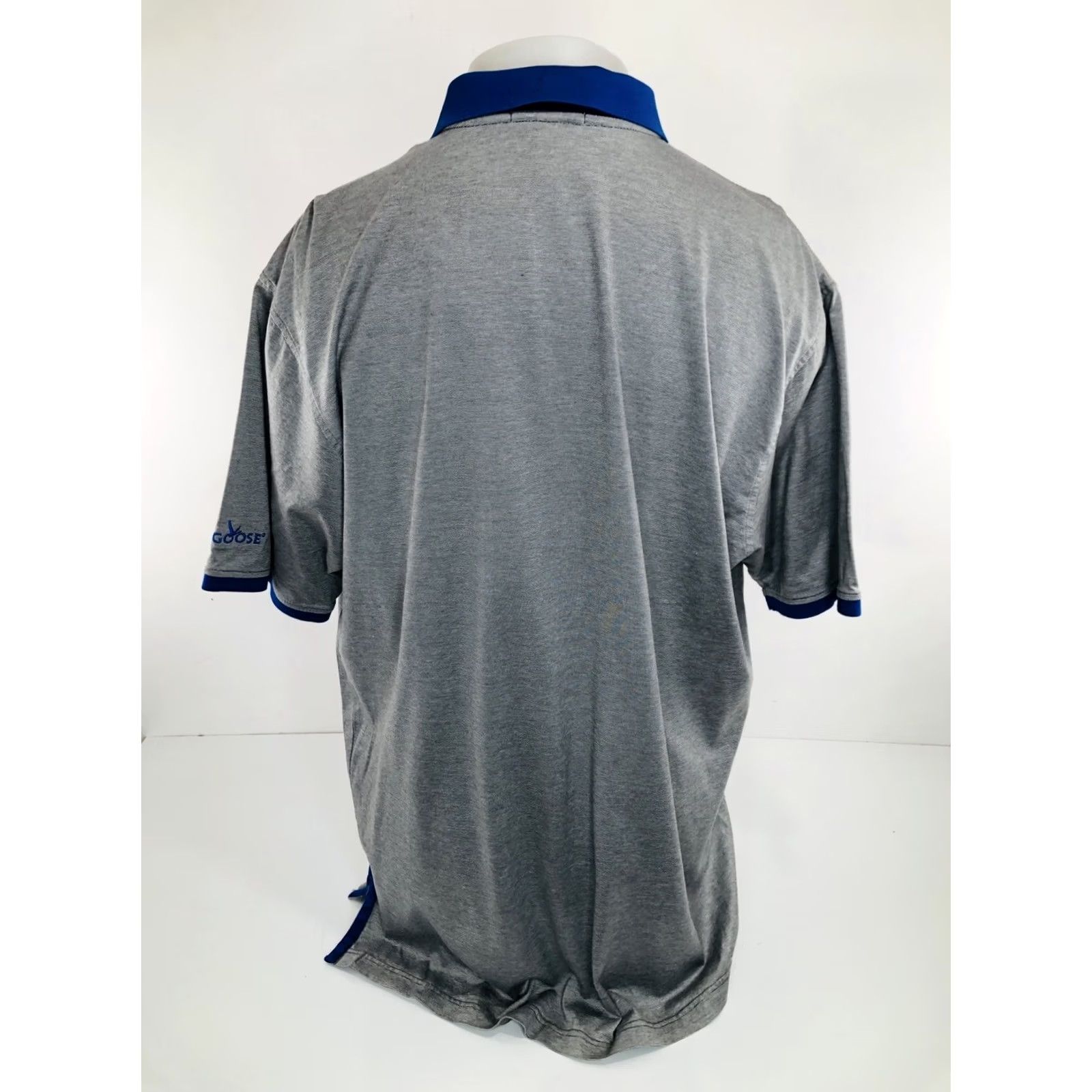 Peter Millar Peter Millar Embroidered Polo XL Shirt - Grey Goose Vodka Golf Men Mens Industrial Gray Blue Size US XL / EU 56 / 4 - 5 Thumbnail