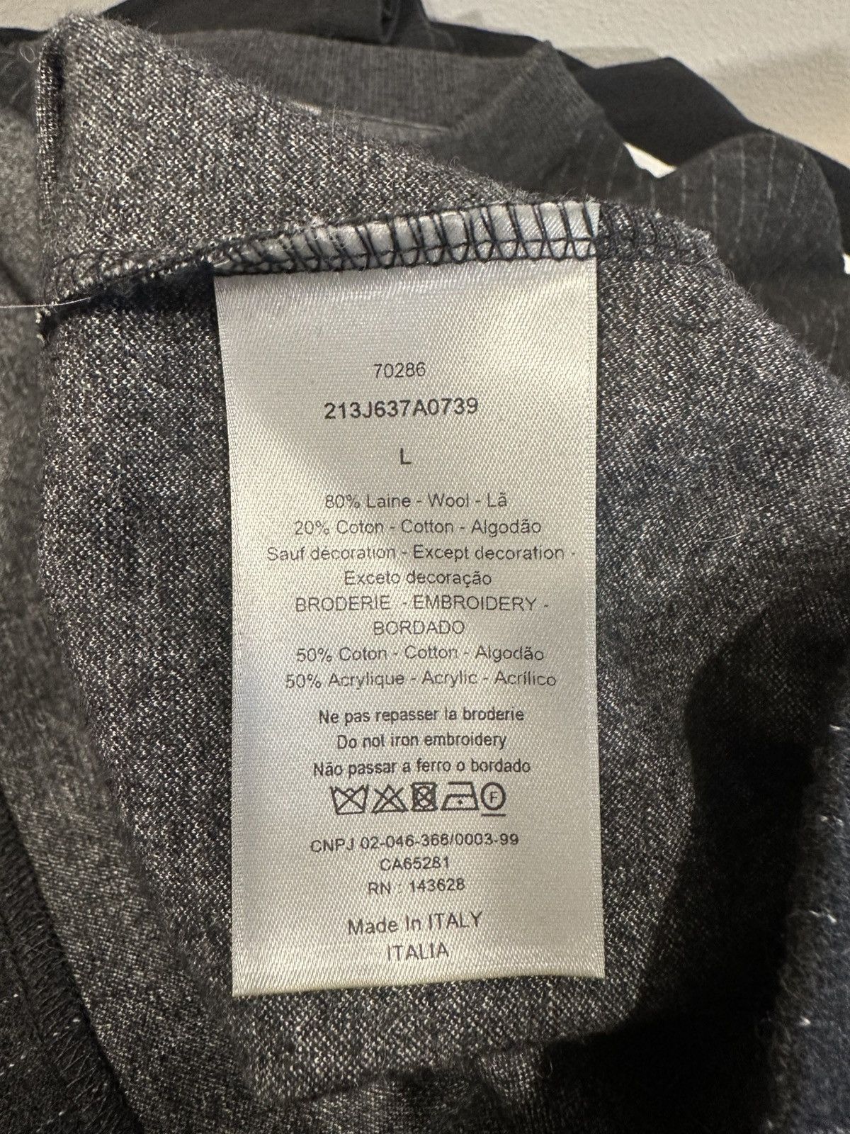 Dior CHRISTIAN DIOR Atelier Wool Shirt Size US L / EU 52-54 / 3 - 6 Thumbnail