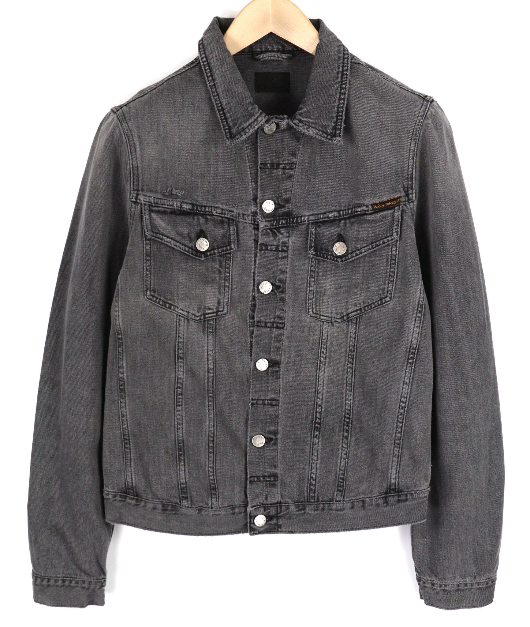 Nudie Jeans BILLY M Desolation Grey Polo Neck Pockets Denim 82452 Size US M / EU 48-50 / 2 - 1 Thumbnail