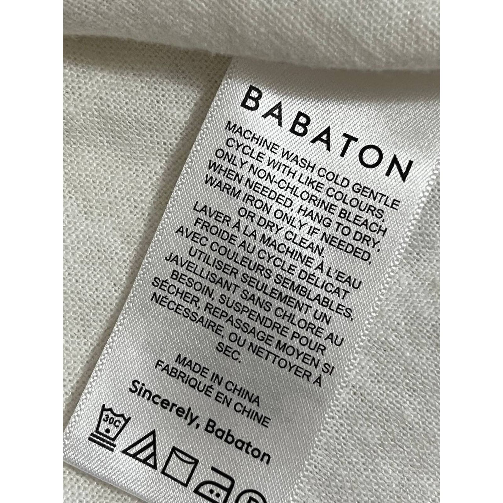 Firenze Babaton Midi Linen V-neck Wrap Dress White Minimal M A001957 Size M / US 6-8 / IT 42-44 - 9 Thumbnail