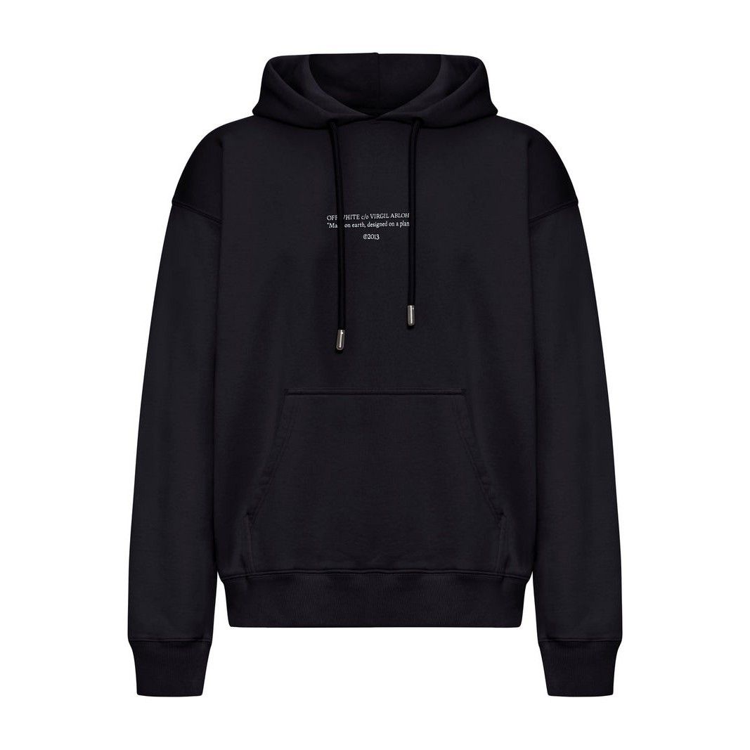 Off-White OFF-WHITE Statement Skate Black Hoodie New & Authentic (Men' Size US S / EU 44-46 / 1 - 1 Thumbnail