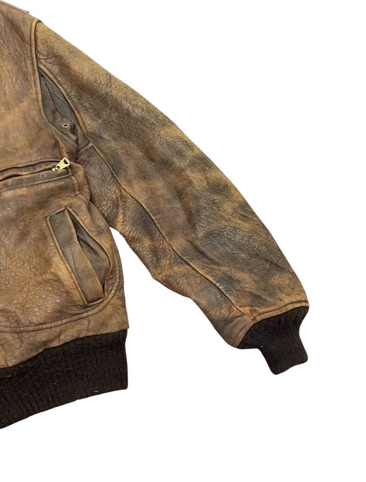 Avirex Vtg 80s Avirex USA Typ G2 Raider Leather Jacket Macgyver 2🟦 Size US L / EU 52-54 / 3 - 6 Thumbnail