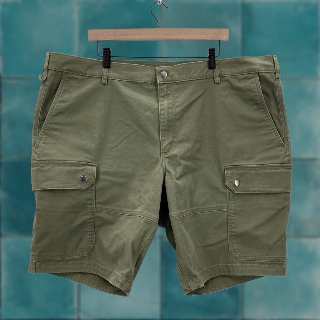 Duluth Trading Company Duluth Cargo Shorts Mens 44 Olive Green Stretch Utility Workwear Hiking 40 Grit Size US 44 / EU 60 - 1 Thumbnail