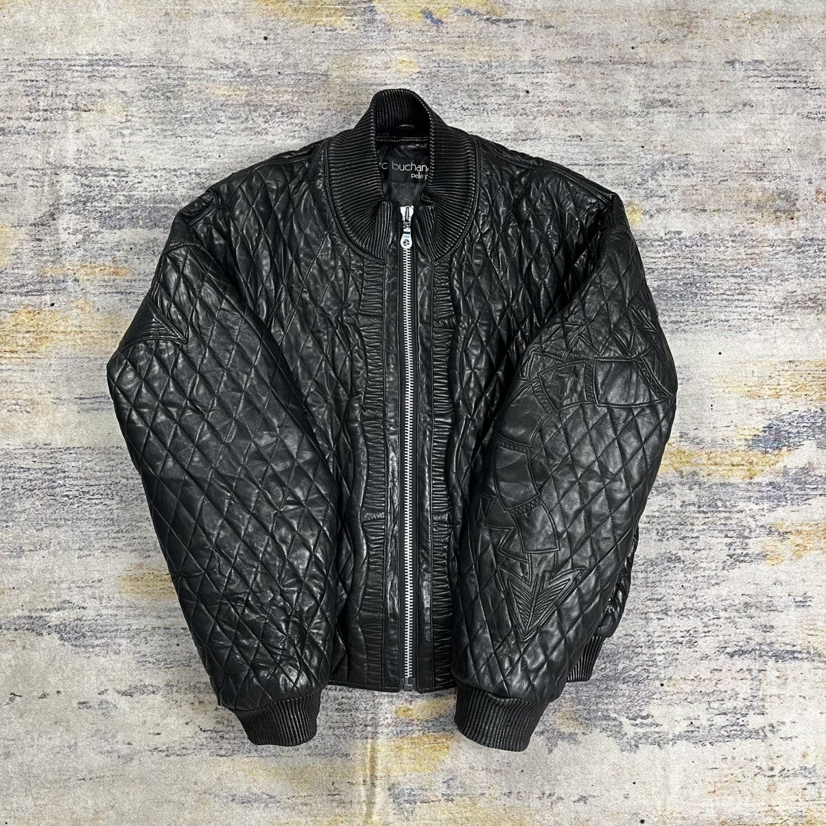 Pelle Pelle Pelle Pelle Marc Buchanan dragon embroidery leather jacket Size US L / EU 52-54 / 3 - 5 Thumbnail