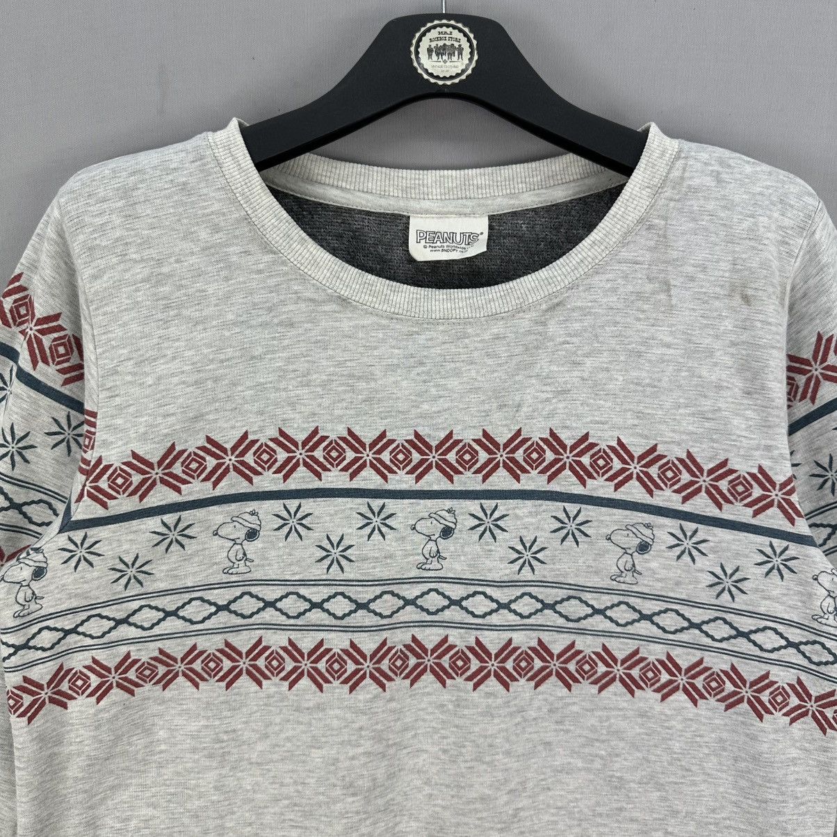 Peanuts Vintage Peanut Snoopy Snow Sweatshirt Fleece Lining Size US XS / EU 42 / 0 - 7 Thumbnail