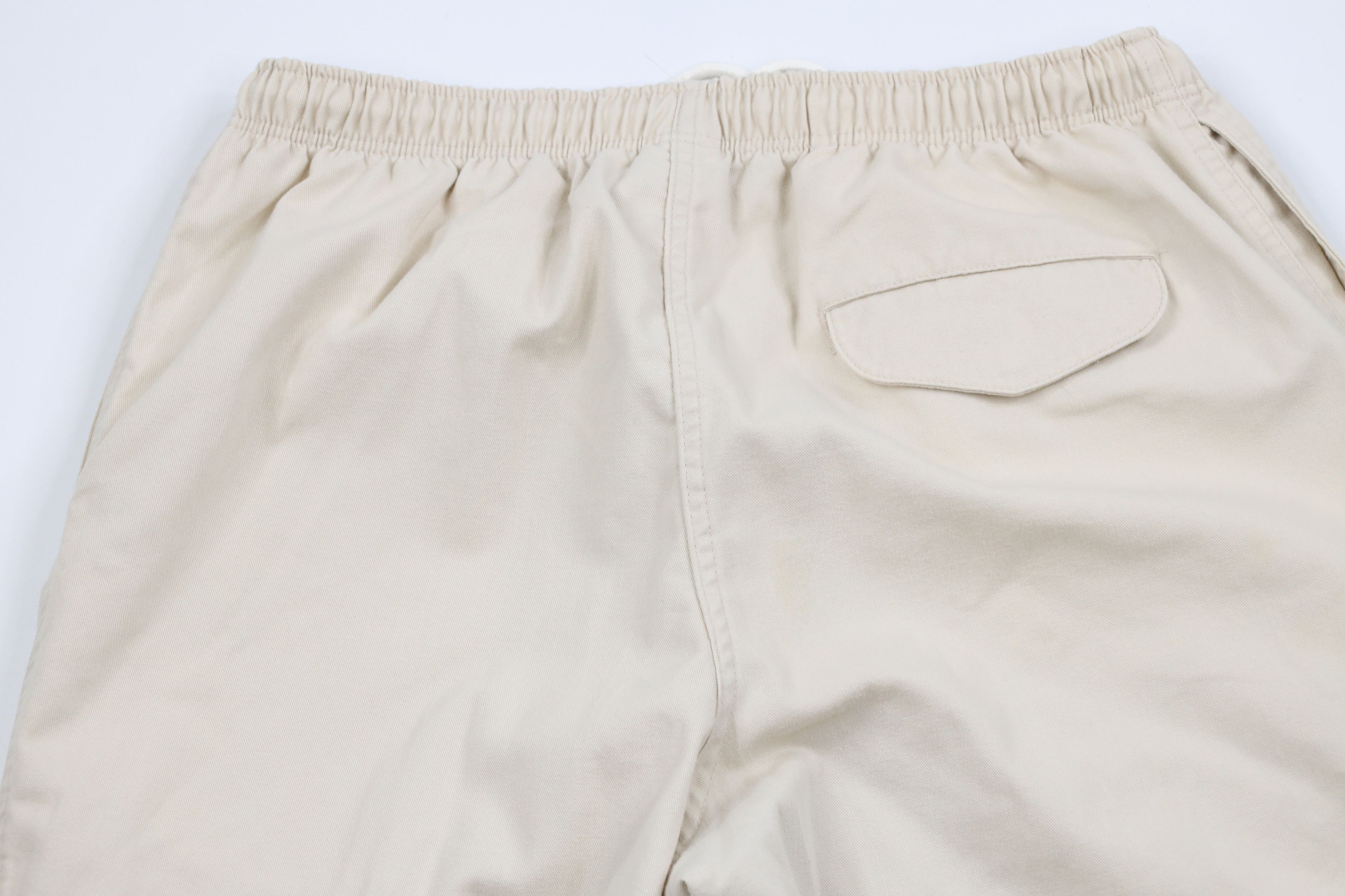 Lands' End × Vintage Vintage 90s Lands End Wide Leg Cotton Twill Pants Beige USA Size US 38 / EU 54 - 11 Thumbnail
