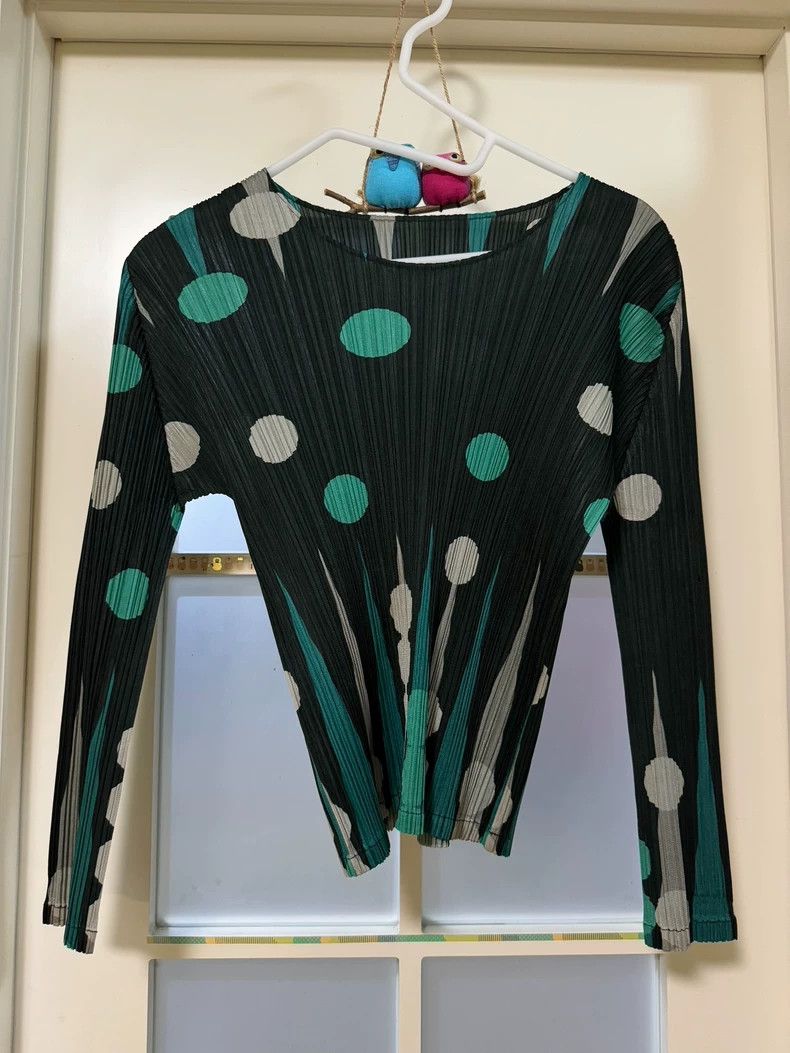 Issey Miyake issey miyake size:3 Polka dot top 2505-Nextarrow Size XXS / US 00 / IT 34 - 1 Thumbnail
