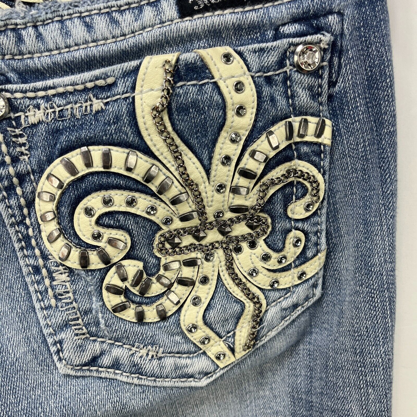 Miss Me × Vintage Vintage Y2K Miss Me Jeans Boot Flare Size 29 x 33 Cross Size 29" - 4 Thumbnail