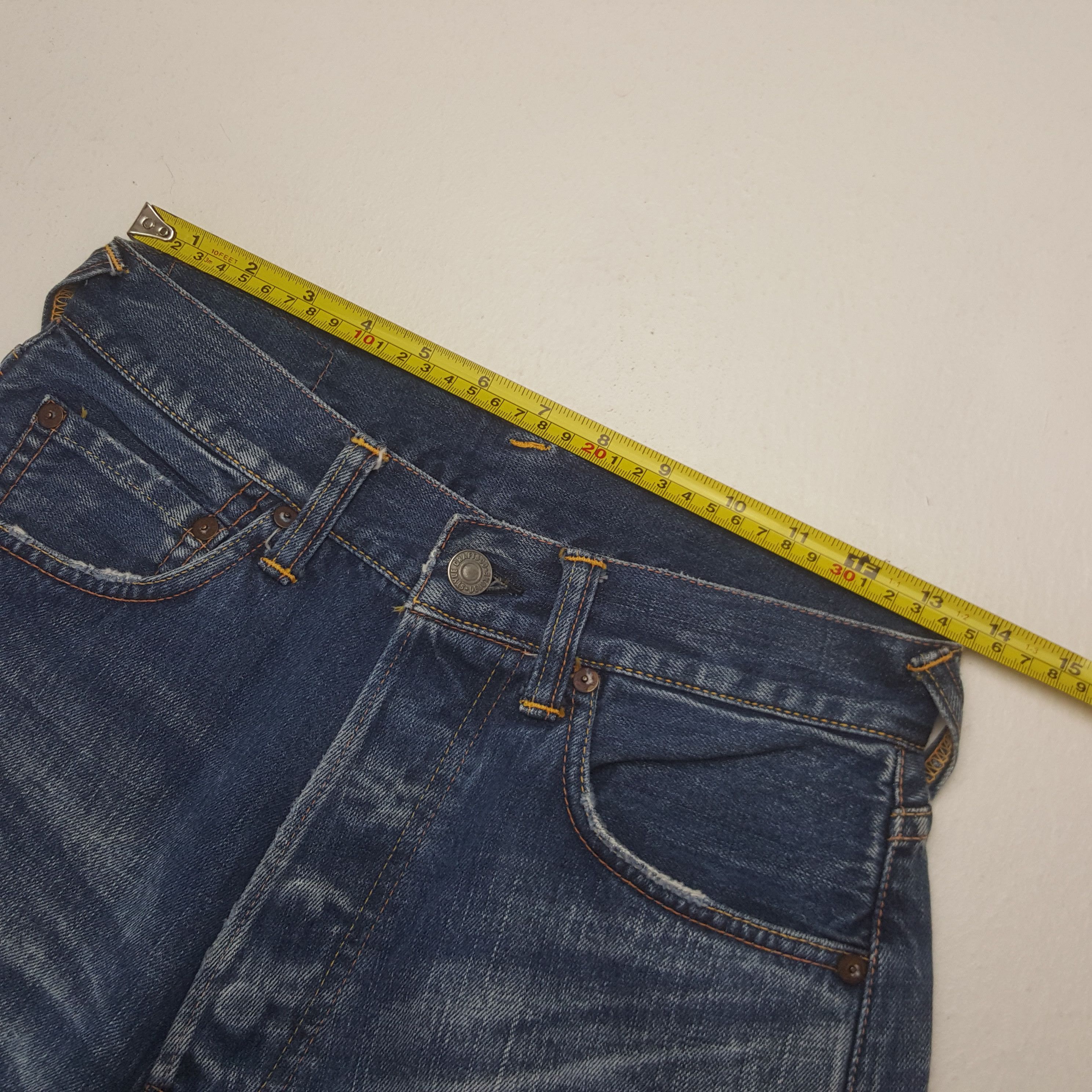 Evisu Vintage Evisu Japan Custom Daicock Short Denim Jeans Size US 27 - 4 Thumbnail