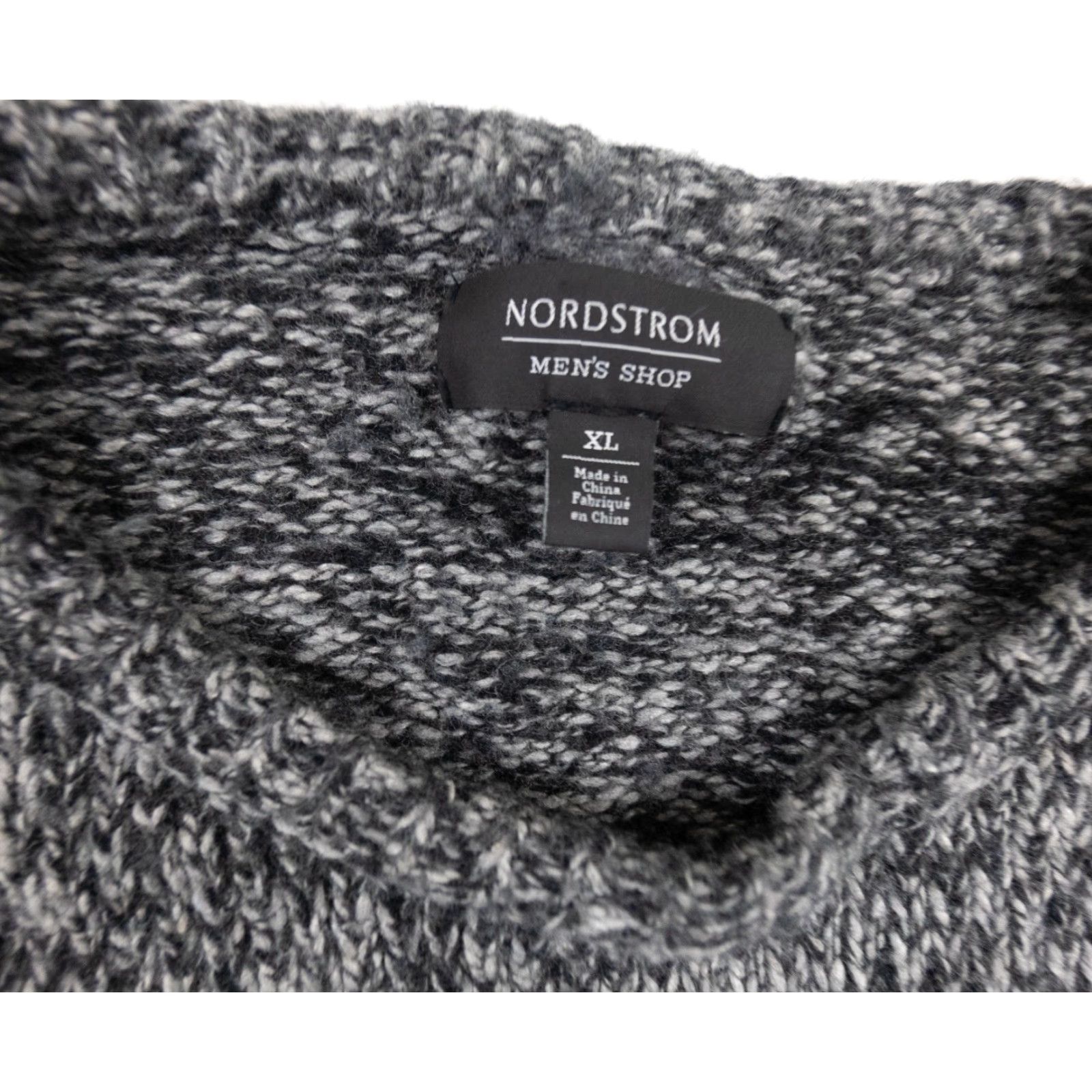 Nordstrom VINTAGE Nordstrom Mens Wool Blend Knit Sweater Crewneck XL Black Open-Knit Preppy Mens XL Sweater Black 90s/Preppy (If applicable) Size US XL / EU 56 / 4 - 5 Thumbnail