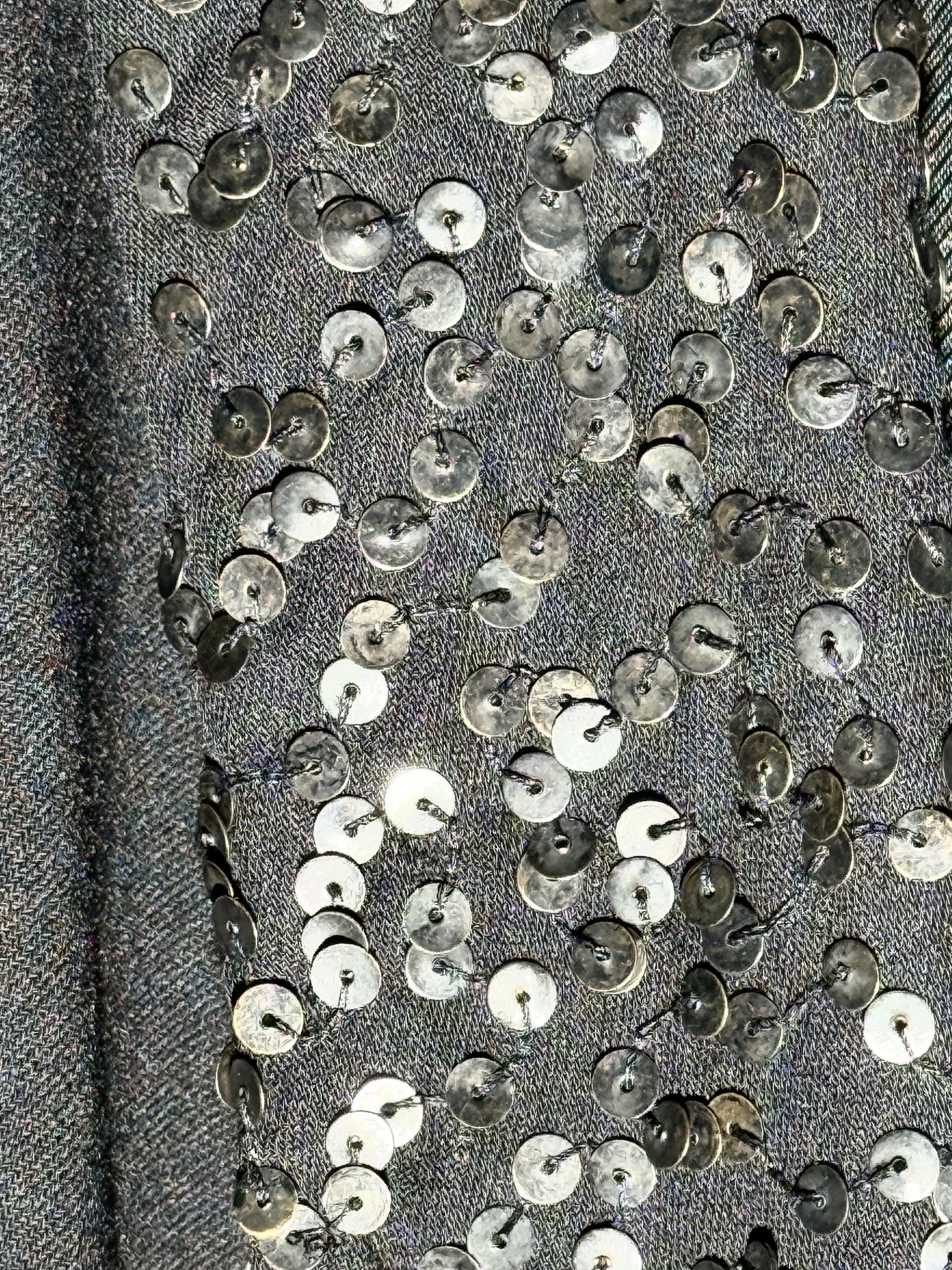 Ann Demeulemeester Ann Demeulemeester Matte Sequin Lined Waistcoat Size 38R - 3 Thumbnail