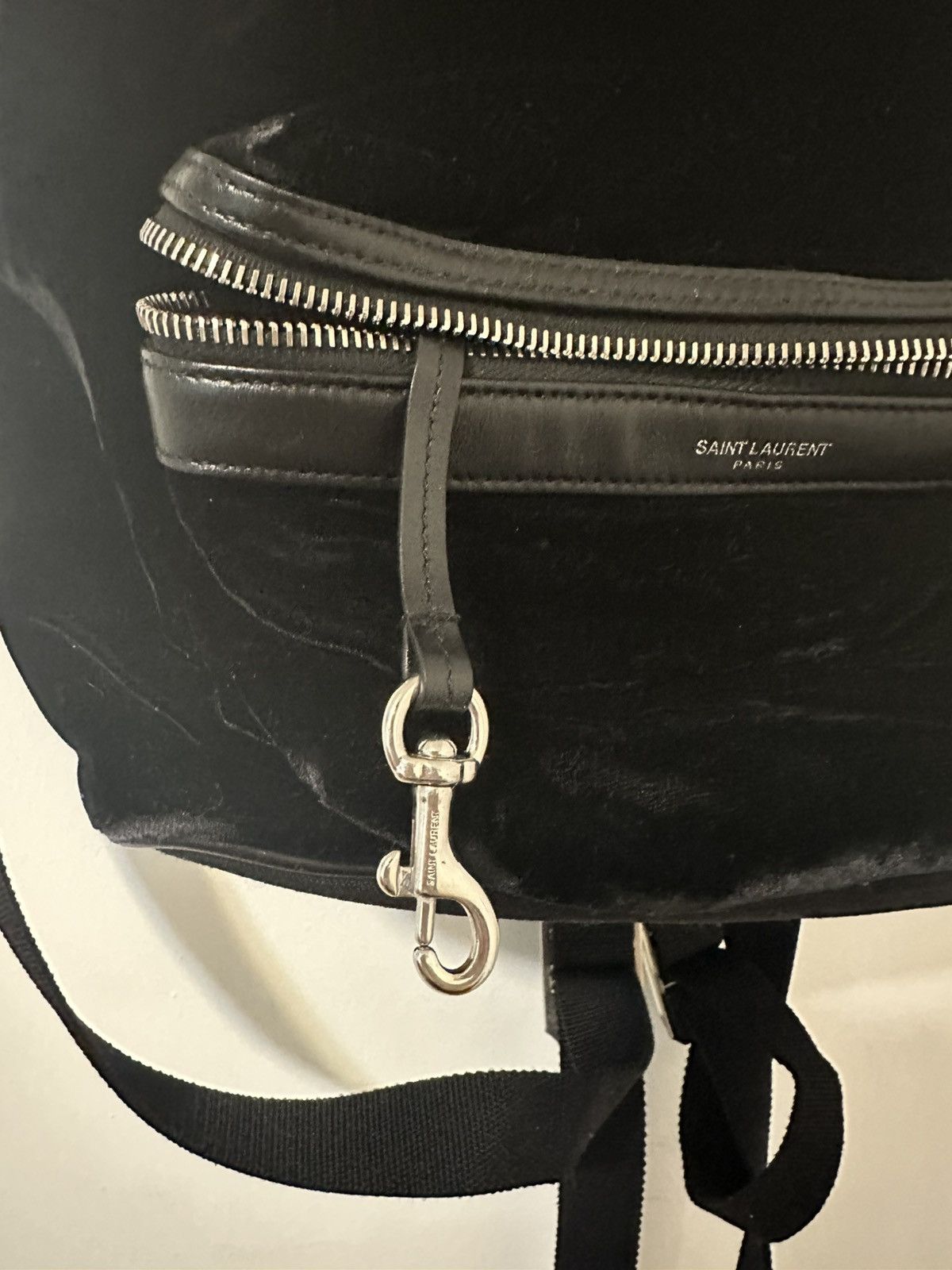 Saint Laurent Paris Saint Laurent Velour Mini City Backpack Size ONE SIZE - 7 Thumbnail