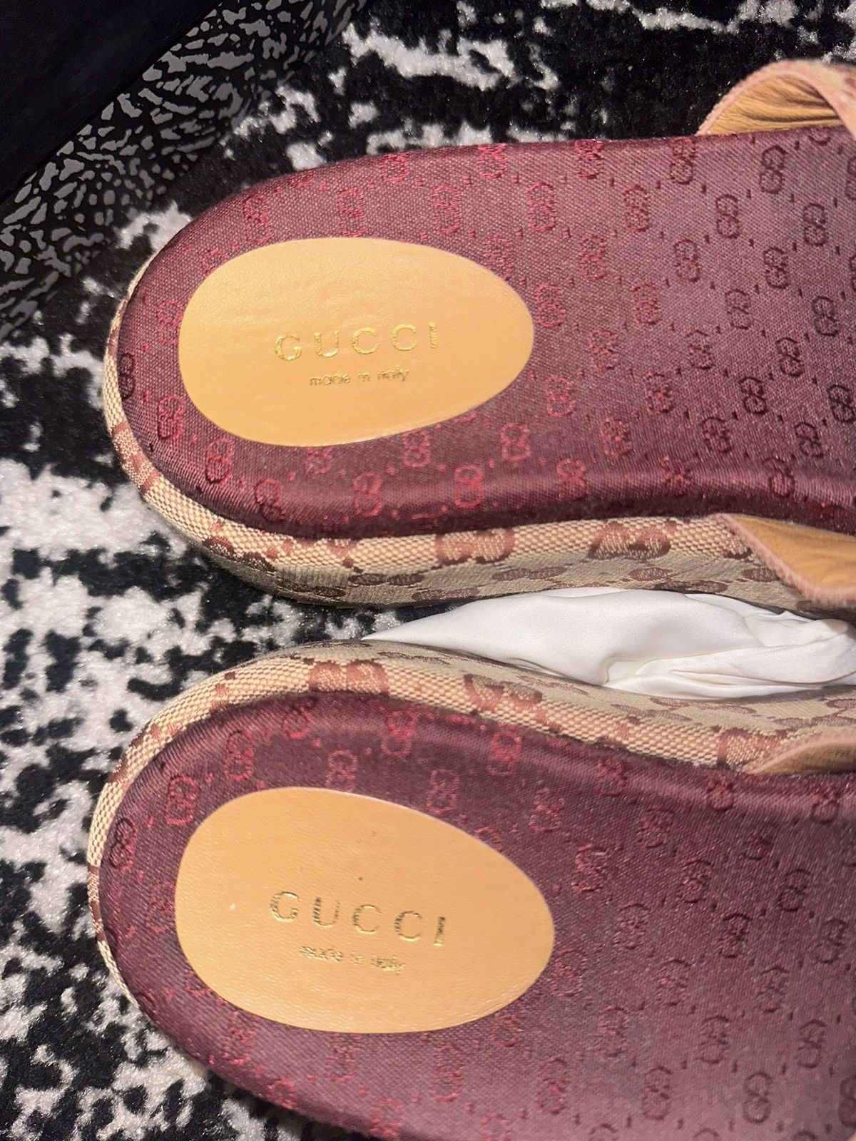 Gucci Gucci Platform Slide - Burgundy Size US 7 / IT 37 - 12 Thumbnail