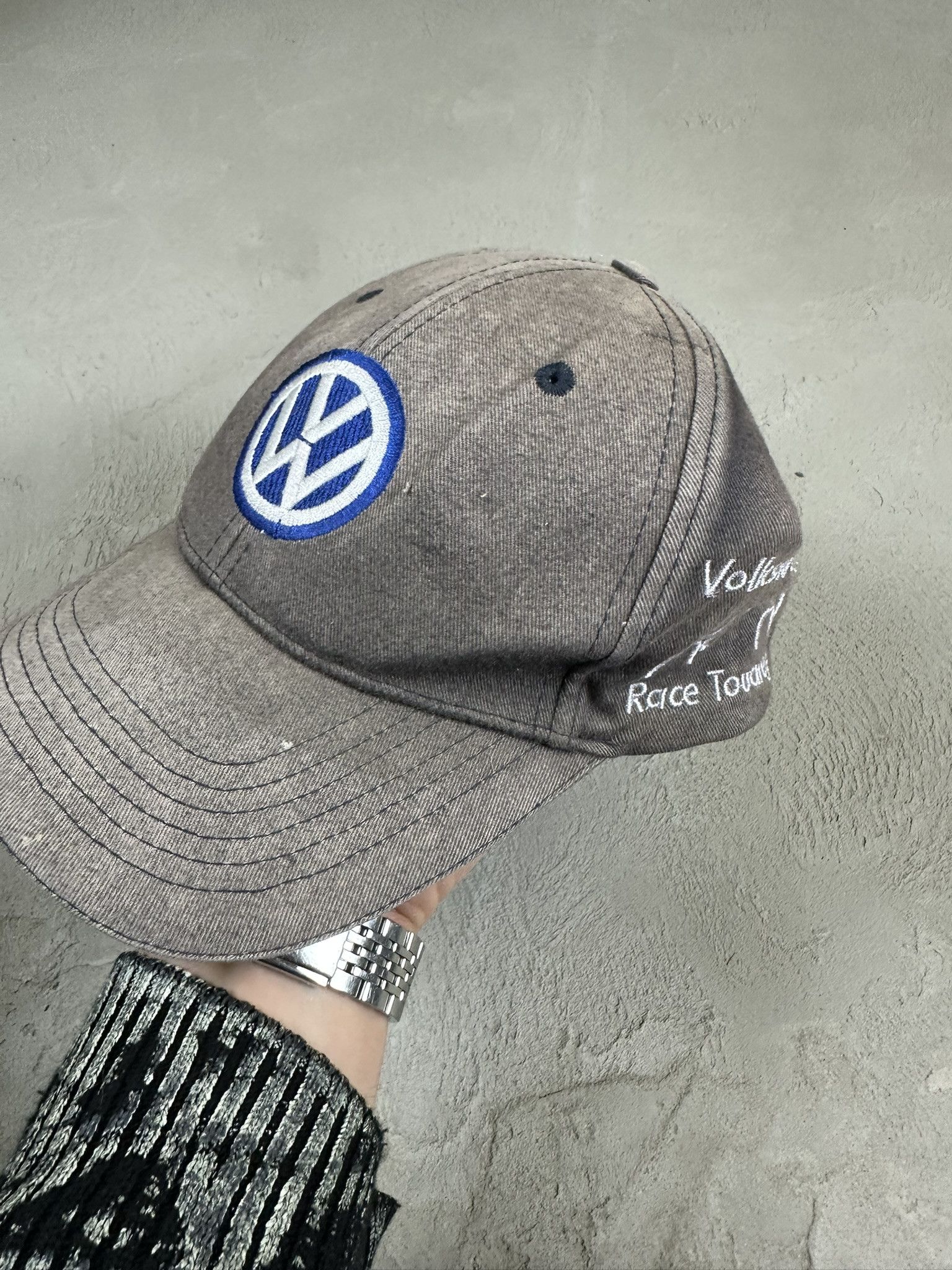 Vintage Vintage Y2k Wolksvagen Racing Nascar Cap Hat Size ONE SIZE - 4 Thumbnail