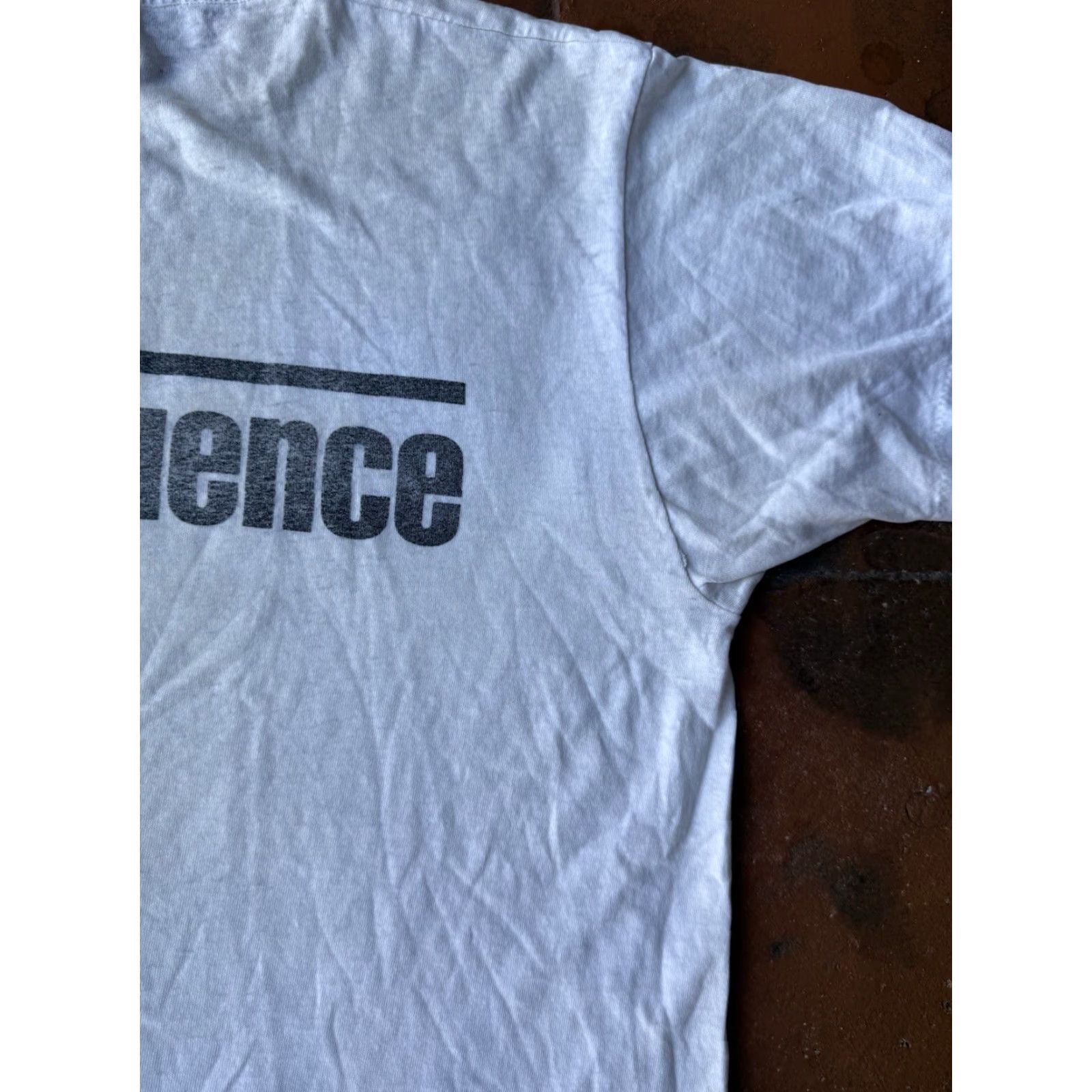 Vintage VINTAGE Bad Influence T-Shirt Grunge Shirt Mens L White Crew Neck Short Sleeve Graphic Print Vintage 90s Cotton Regular Size US L / EU 52-54 / 3 - 5 Thumbnail