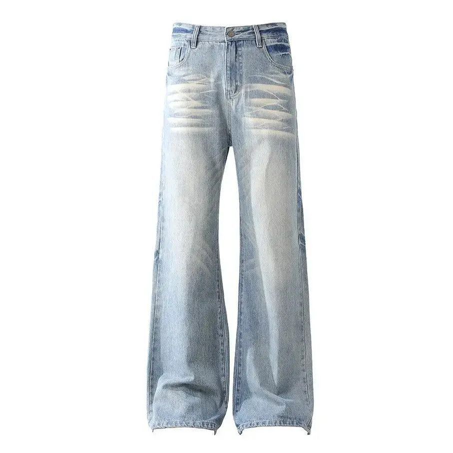 Japanese Brand Retro loose washed micro flared jeans Size US 32 / EU 48 - 5 Thumbnail