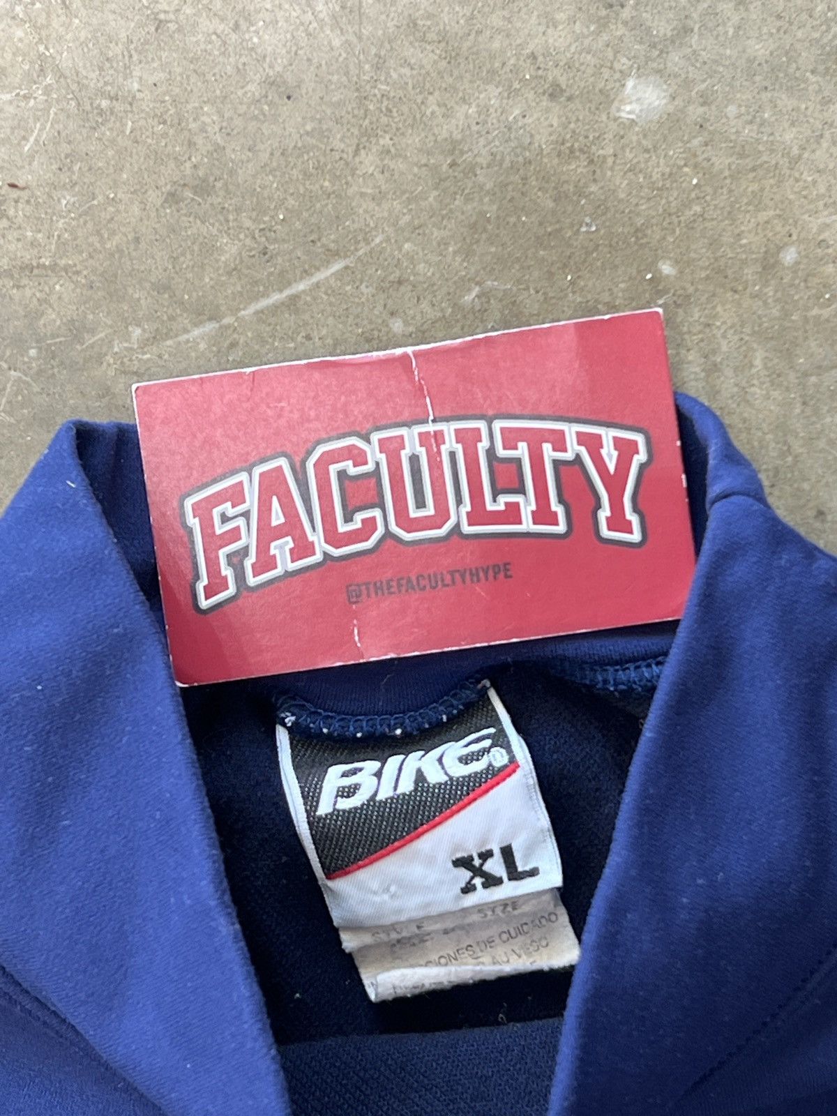 Vintage Vintage Bike Navy Athletic Fit Grey Cotton Long Sleeve XL Size US XL / EU 56 / 4 - 3 Thumbnail