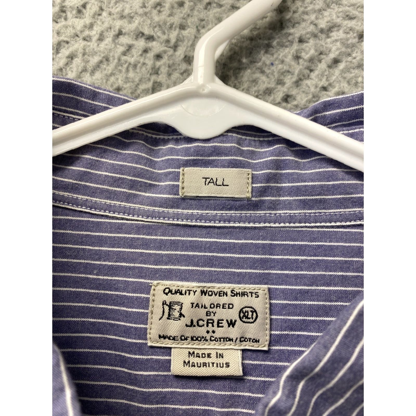 J.Crew VINTAGE J Crew Dress Shirt Men XLT Long Sleeve Blue Denim Twill Casual Business Formal 99-41 Size US XL / EU 56 / 4 - 3 Thumbnail