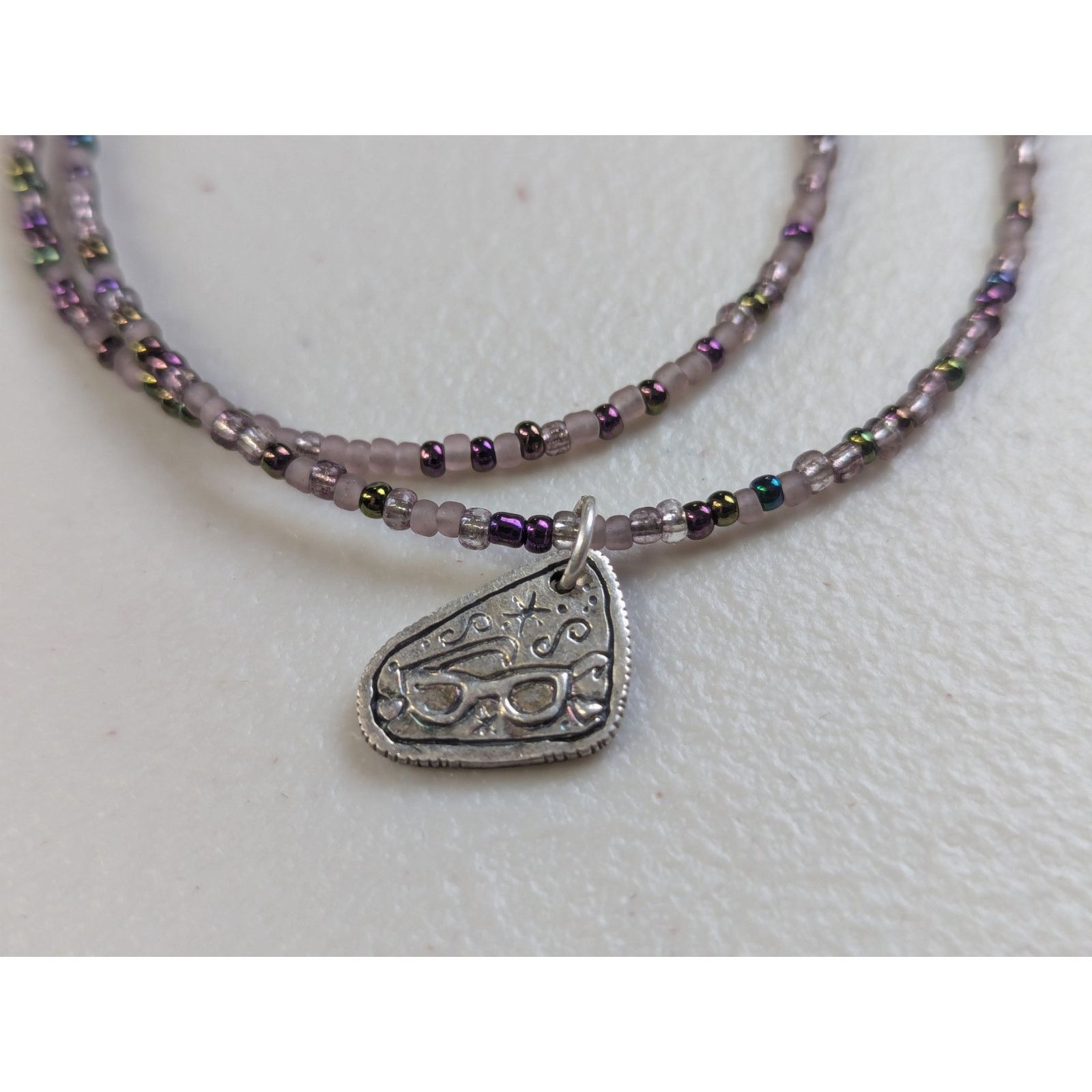 Peyote Bird Peyote Bird Beaded Charm Necklace Sterling Silver Pendant Size ONE SIZE - 1 Thumbnail
