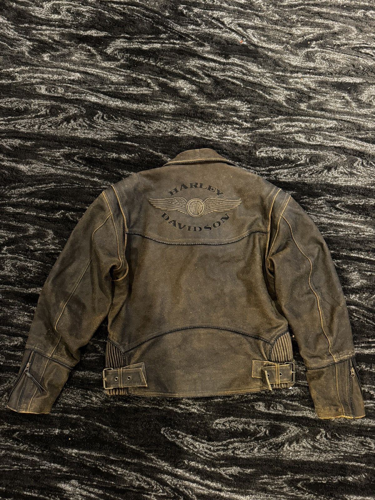 Harley Davidson Vintage Harley Davidson Leather Jacket Size US L / EU 52-54 / 3 - 2 Thumbnail