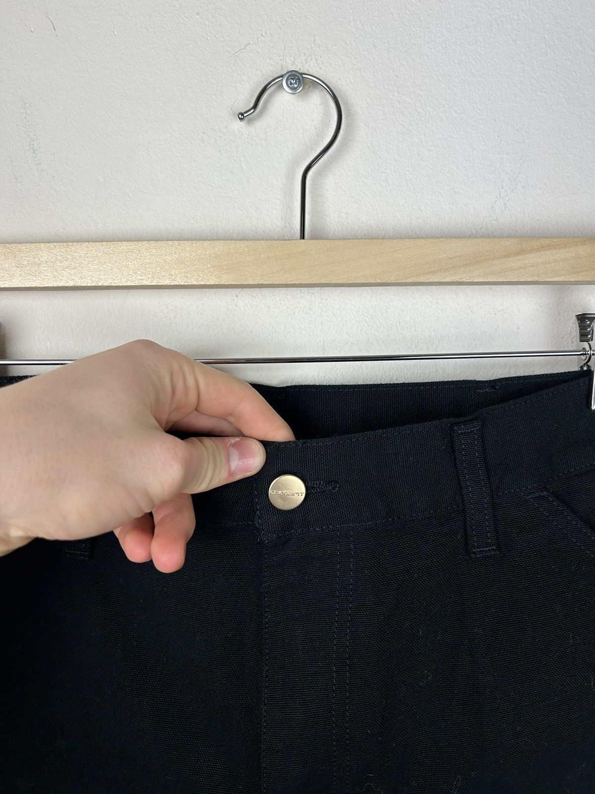 Carhartt × Vintage Carhartt vintage Black CarpanterRuck Single Knee baggy pants Size US 33 - 4 Thumbnail