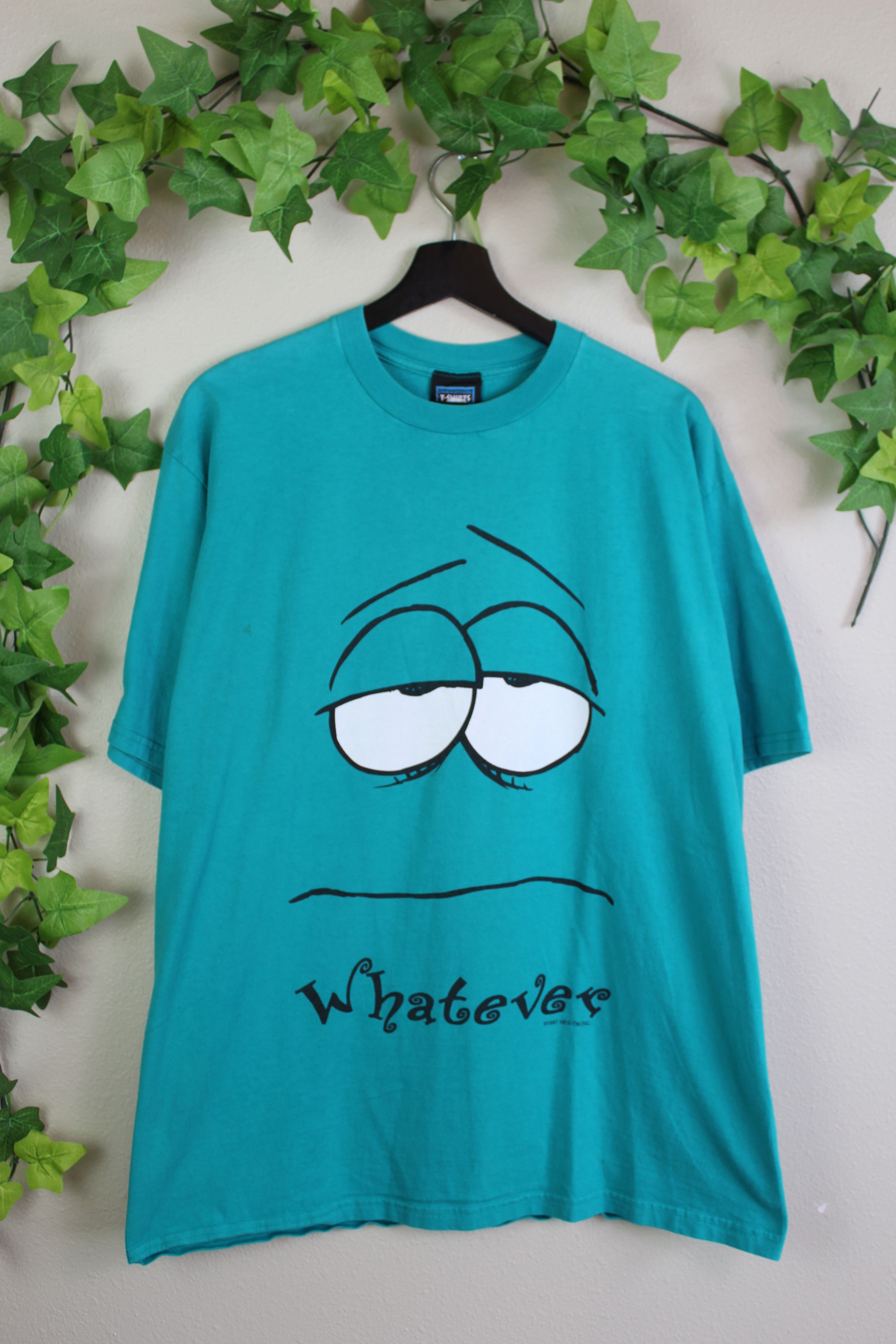 Vintage VINTAGE MOOD WHATEVER T-SHIRT Size US XL / EU 56 / 4 - 1 Thumbnail