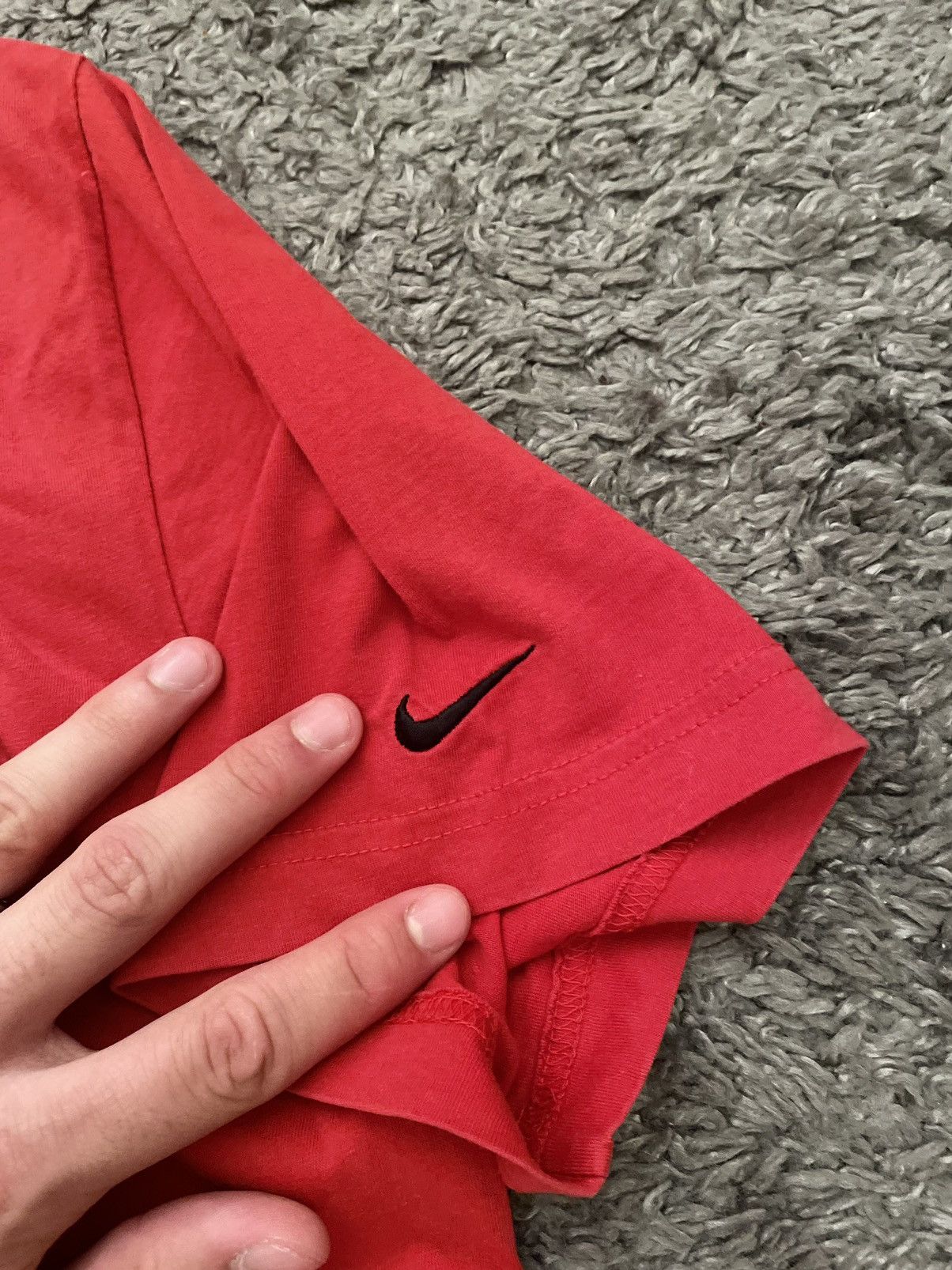 Nike × Vintage 00s Nike Vintage T-Shirt Streetwear Big Logo Y2k Swoosh Rare Size US M / EU 48-50 / 2 - 11 Thumbnail