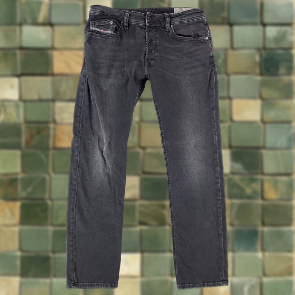 Diesel Diesel Safado-R Regular Slim Straight Black Mens 33 x 31 Slim Straight Jeans Mens 33 Black Size US 33 - 1 Thumbnail