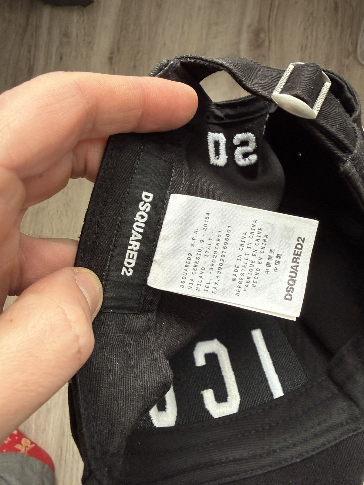 Dsquared2 DSQUARED2 ICON Logo Black Baseball Cap Adjustable Size ONE SIZE - 16 Thumbnail