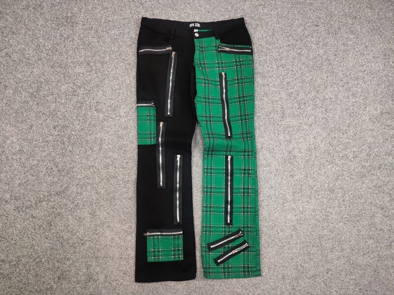 Japanese Brand Nix Gilt Y2K Vintage Avant Garde Gothic Patchwo Zipper Pants Size 32" / US 10 / IT 46 - 7 Thumbnail