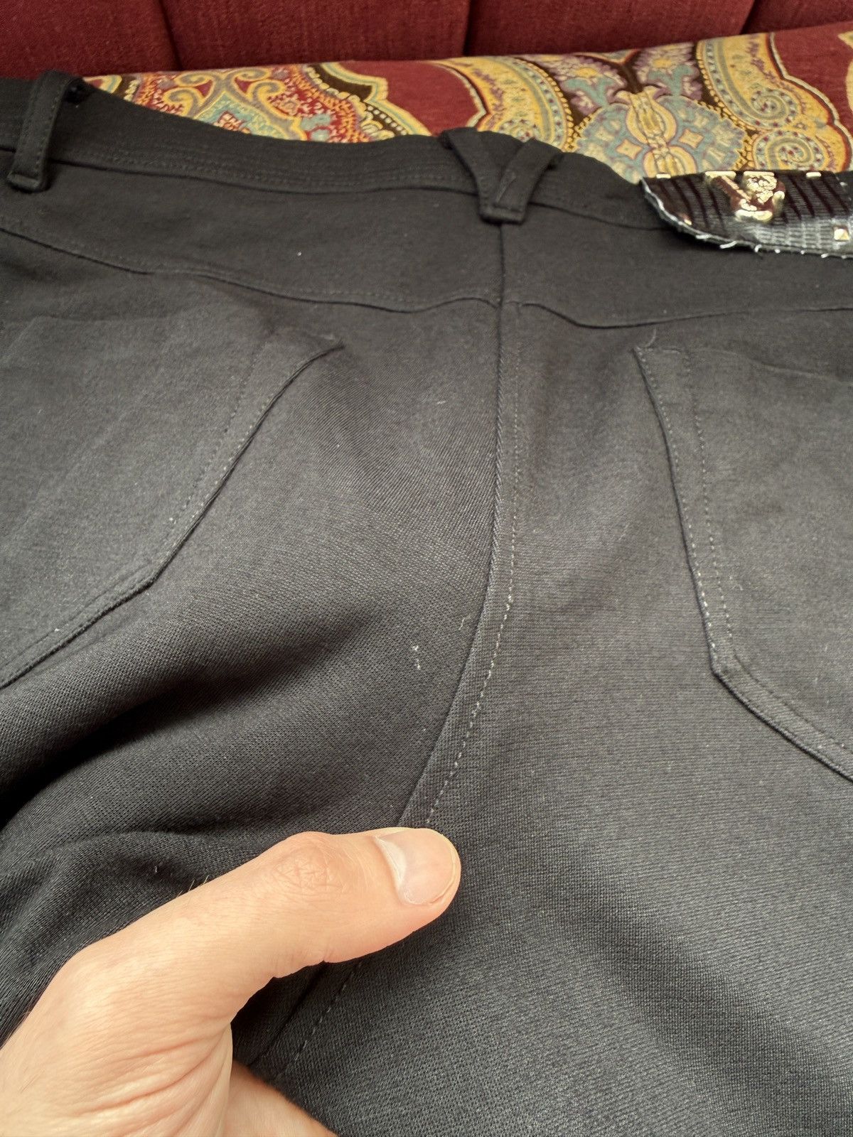 Versace Jeans Couture Vintage Versace Jeans Black Zip Detail Stretch Pants Women’s Size 26" / US 2 / IT 38 - 15 Thumbnail