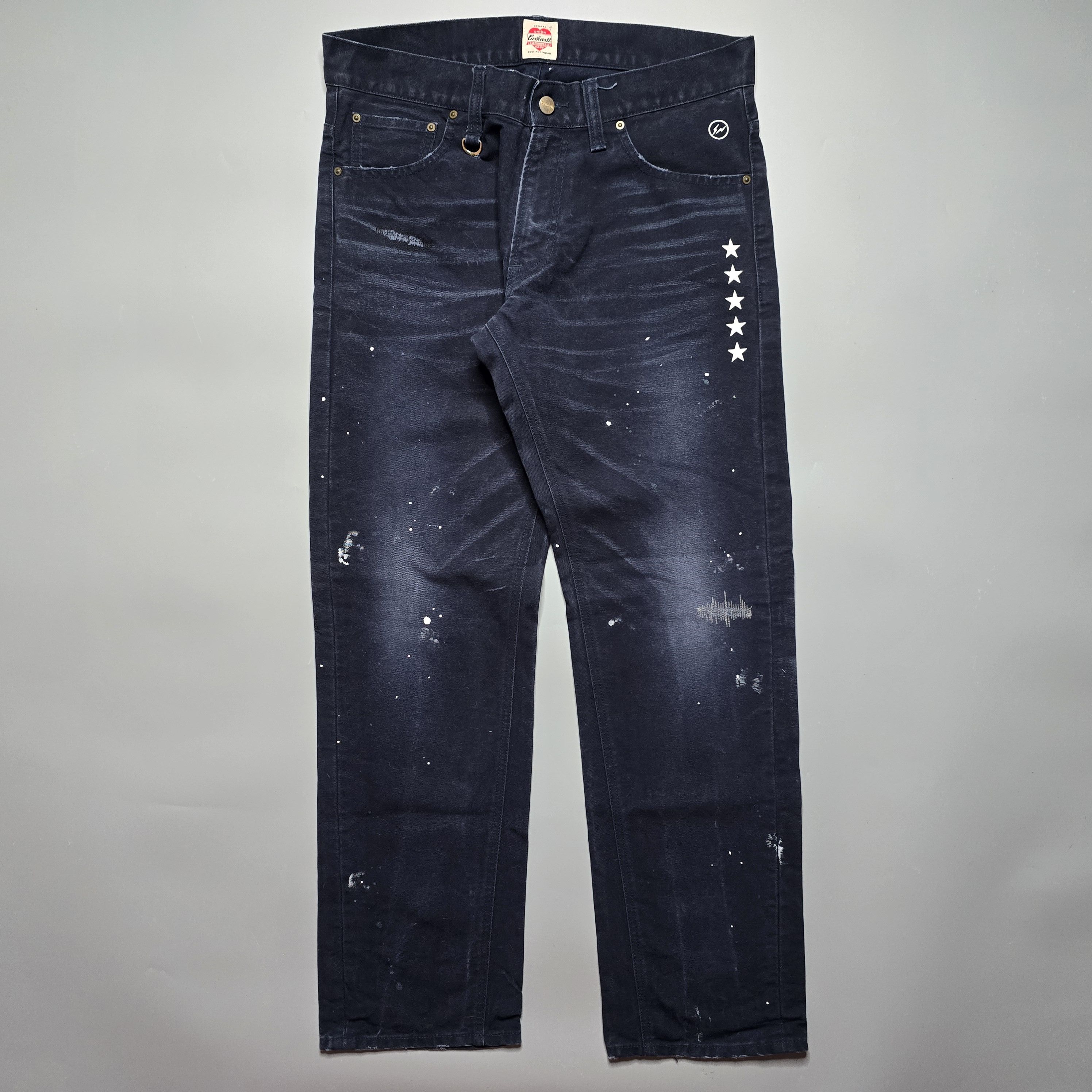image of Carhartt X Ue X Fragment - Aw11 Damaged Bronco Pants in Navy, Men's (Size 32)