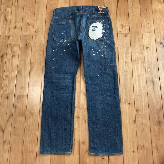 Bape BAPE APE HEAD Painter Denim Pants a bathing ape ★size M Size US 32 / EU 48 - 1 Thumbnail