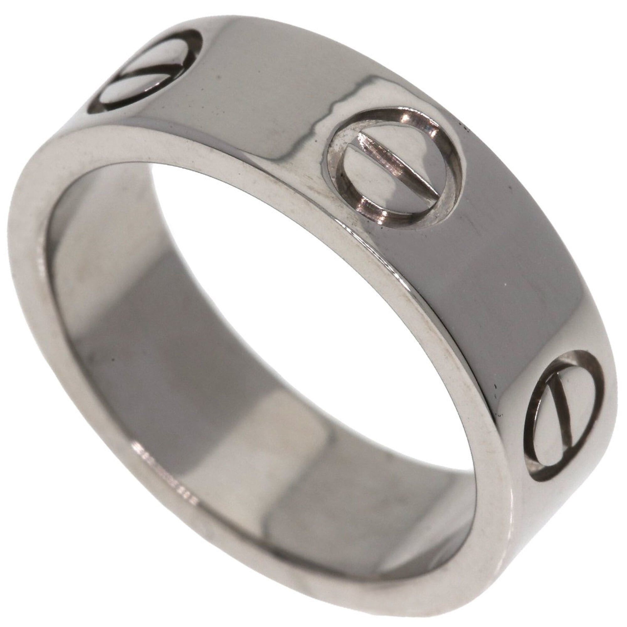 Cartier Cartier Love Ring #48, 18K White Gold, Women's Ring, CARTIER Size ONE SIZE - 1 Thumbnail