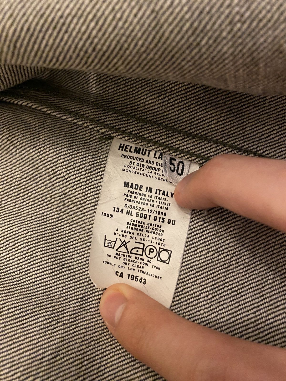 Helmut Lang Helmut Lang 1998 Denim Jacket Size US M / EU 48-50 / 2 - 5 Thumbnail