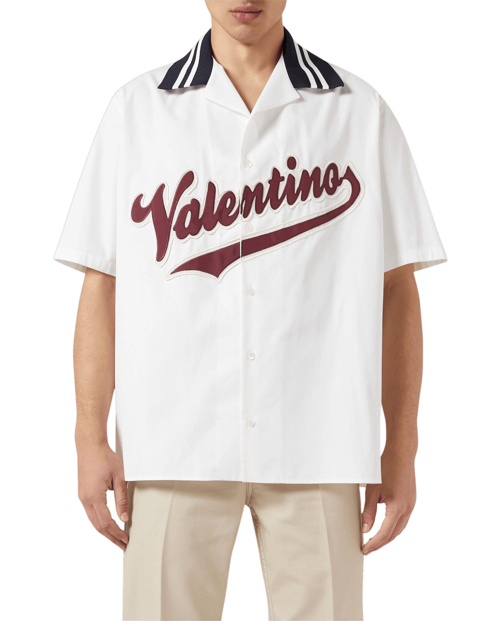 Valentino Valentino Baseball Logo Bowling Shirt Size US M / EU 48-50 / 2 - 3 Thumbnail