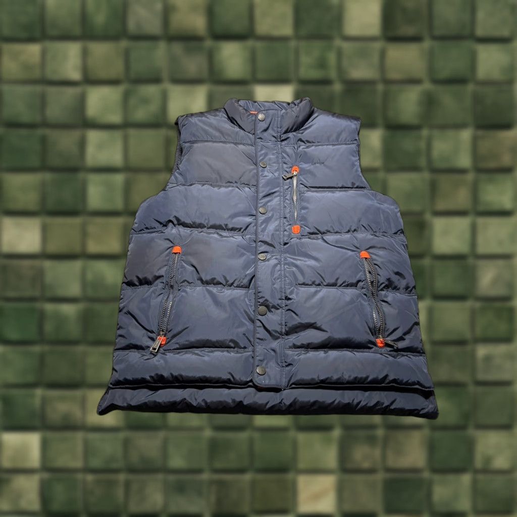 Orvis Orvis Puffer Vest Duck Down Mens Medium Navy Blue Quilted Jacket Zip Snap Size US M / EU 48-50 / 2 - 1 Thumbnail