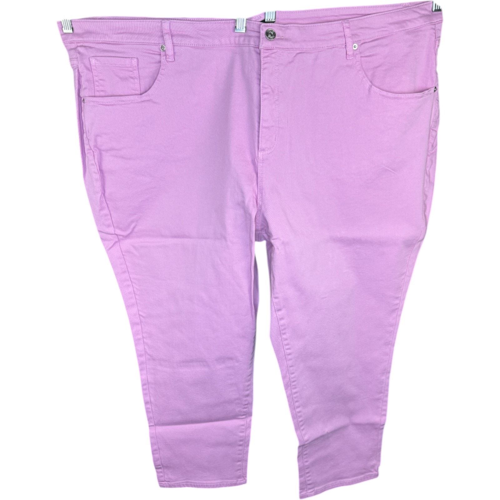 Jason Wu JASON WU Pink Ankle Pants 30WP Stretch Cotton Blend Size 40" / US 18 - 1 Thumbnail