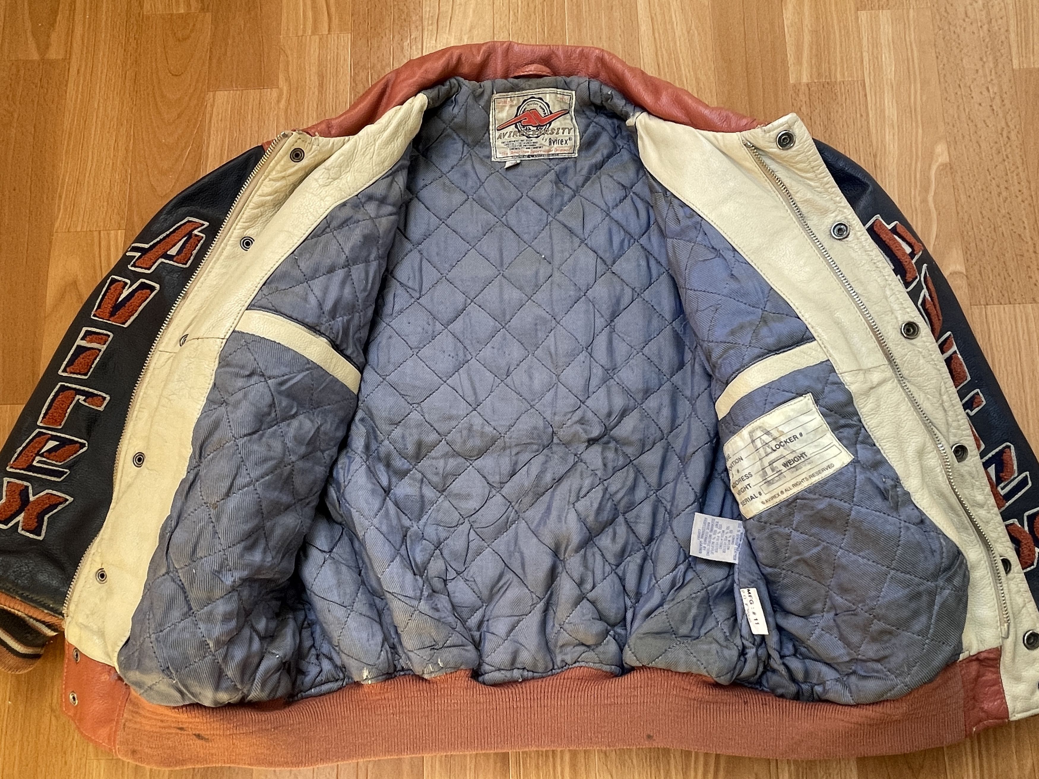 Avirex AVIREX leather jacket, Black Lions, vintage, 90s hip hop XS Size US XS / EU 42 / 0 - 13 Thumbnail