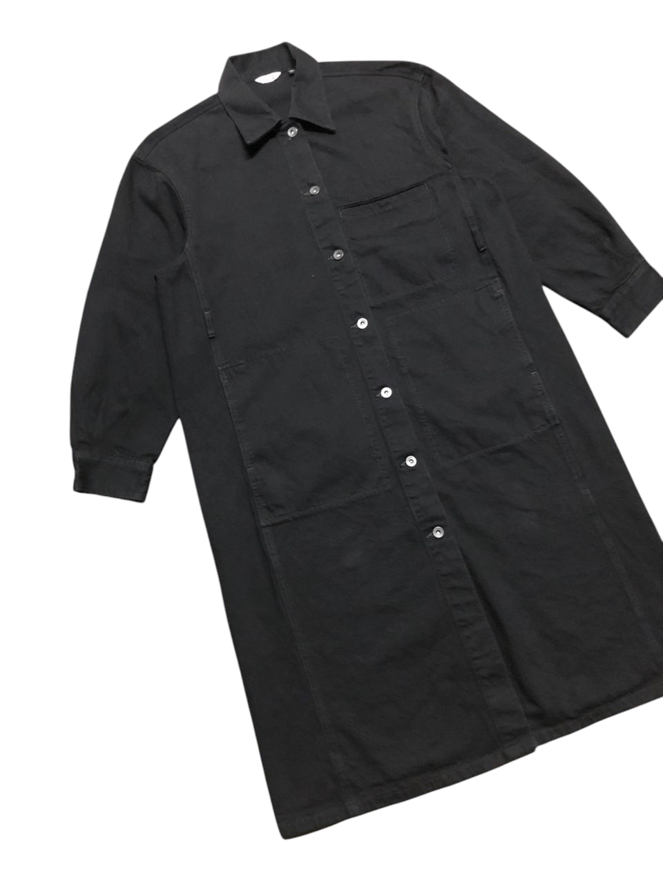 Lemaire × Uniqlo Uniqlo x Lemaire All Black Denim Trenchcoat Size L / US 10 / IT 46 - 4 Thumbnail