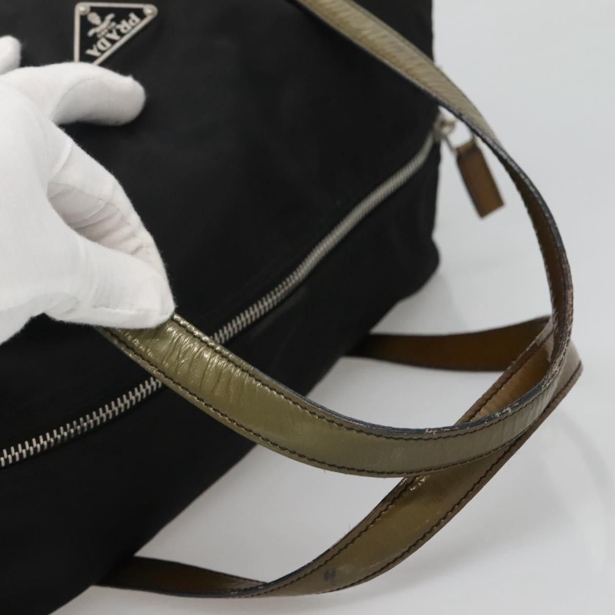 Prada PRADA Hand Bag Nylon Black Silver Size ONE SIZE - 7 Thumbnail