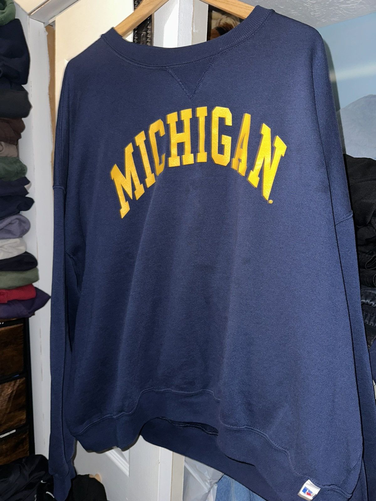 Russell Athletic Vintage Russell Navy blue University of Michigan sweatshirt Size US XL / EU 56 / 4 - 1 Thumbnail