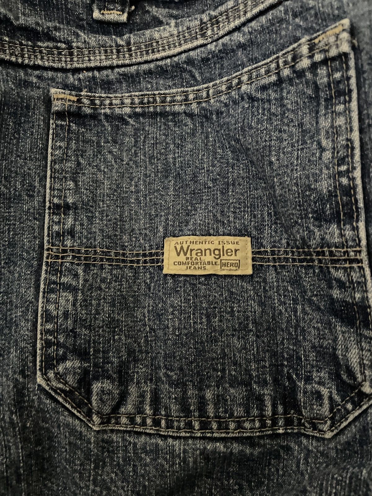 Designer × Vintage × Wrangler Wrangler Denim Blue Jean Shorts Jorts Waist 38x9 Carpenter 🔥 Size US 38 / EU 54 - 9 Thumbnail