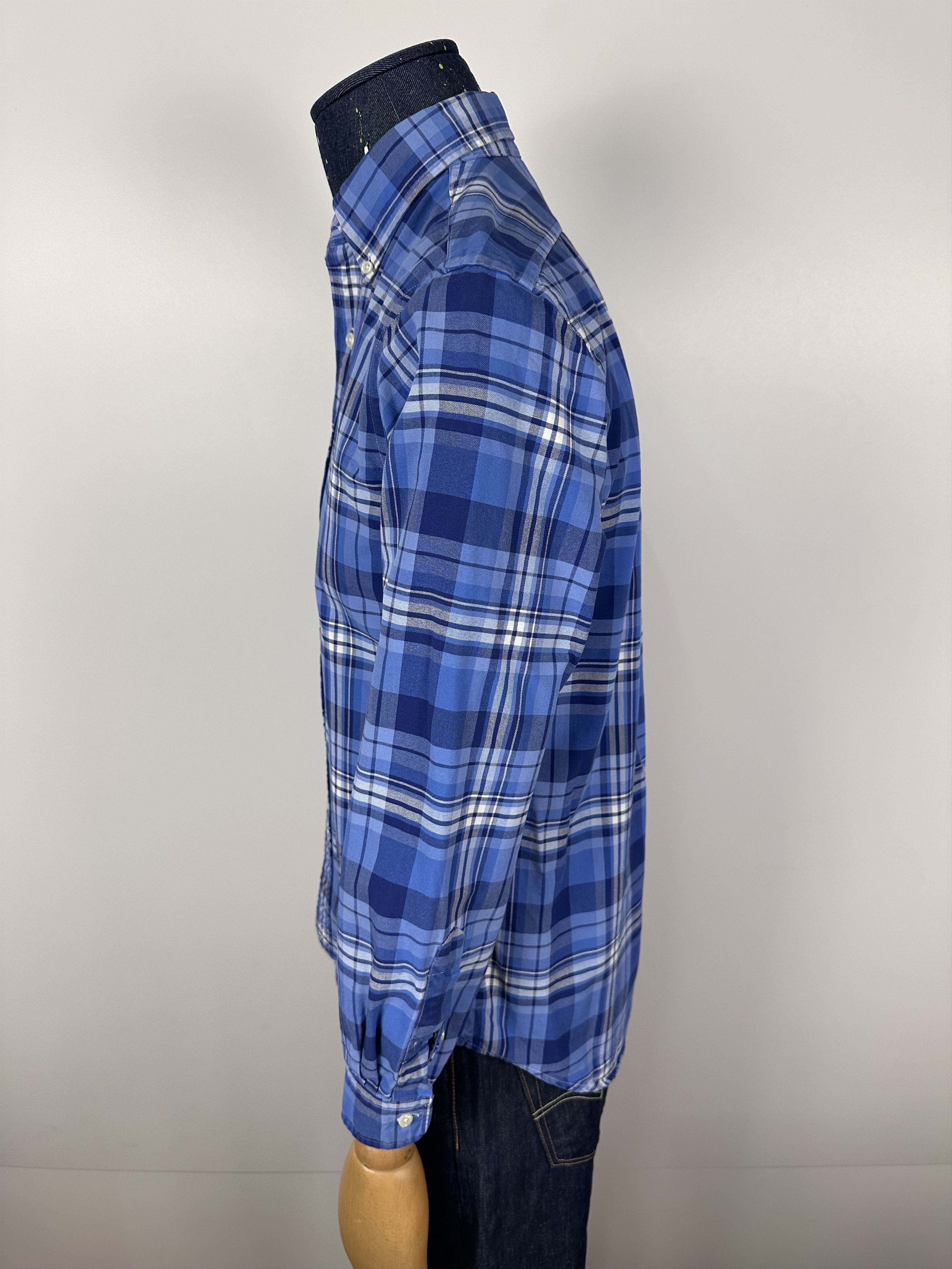Polo Ralph Lauren POLO RALPH LAUREN Cotton Checkered Button Up Shirt Blue Mens Size US S / EU 44-46 / 1 - 6 Thumbnail