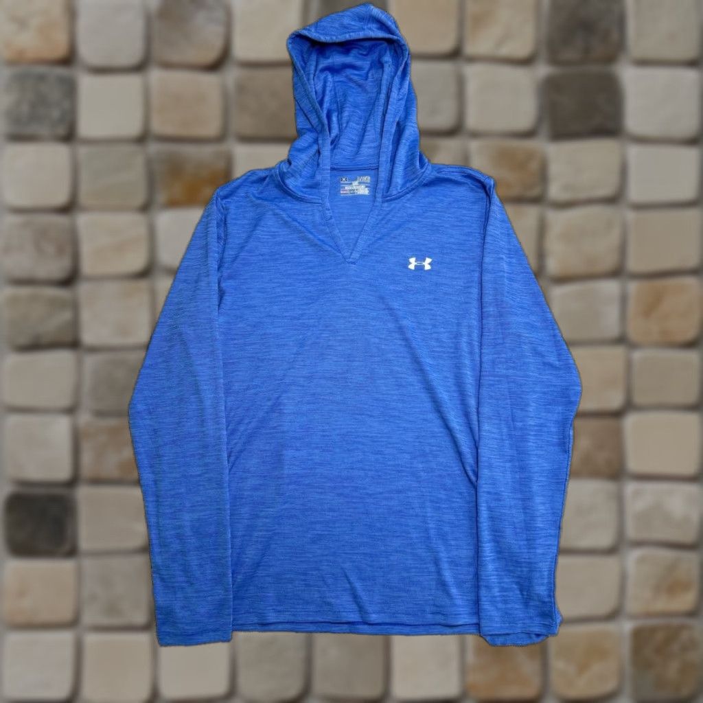 Under Armour Under Armour Hoodie Womens XL Blue Stretch Loose Fit Heatgear Athletic Running Size XL / US 12-14 / IT 48-50 - 1 Thumbnail