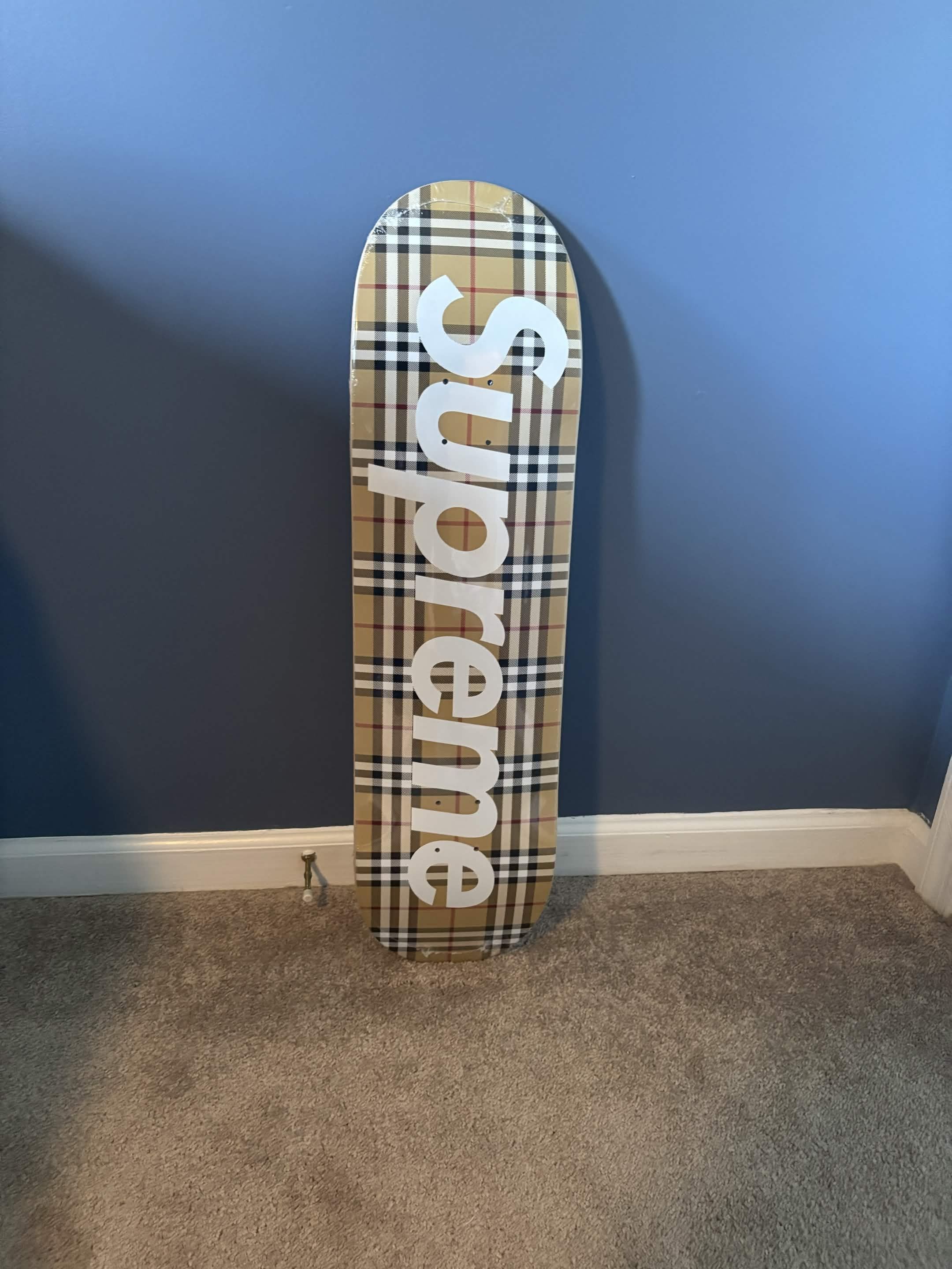 Supreme Burberry Skateboard | Grailed